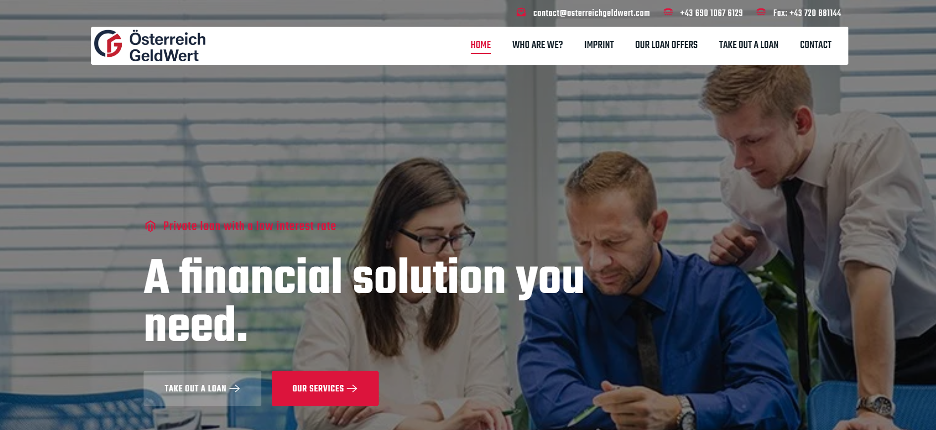 Screenshot osterreichgeldwert.com