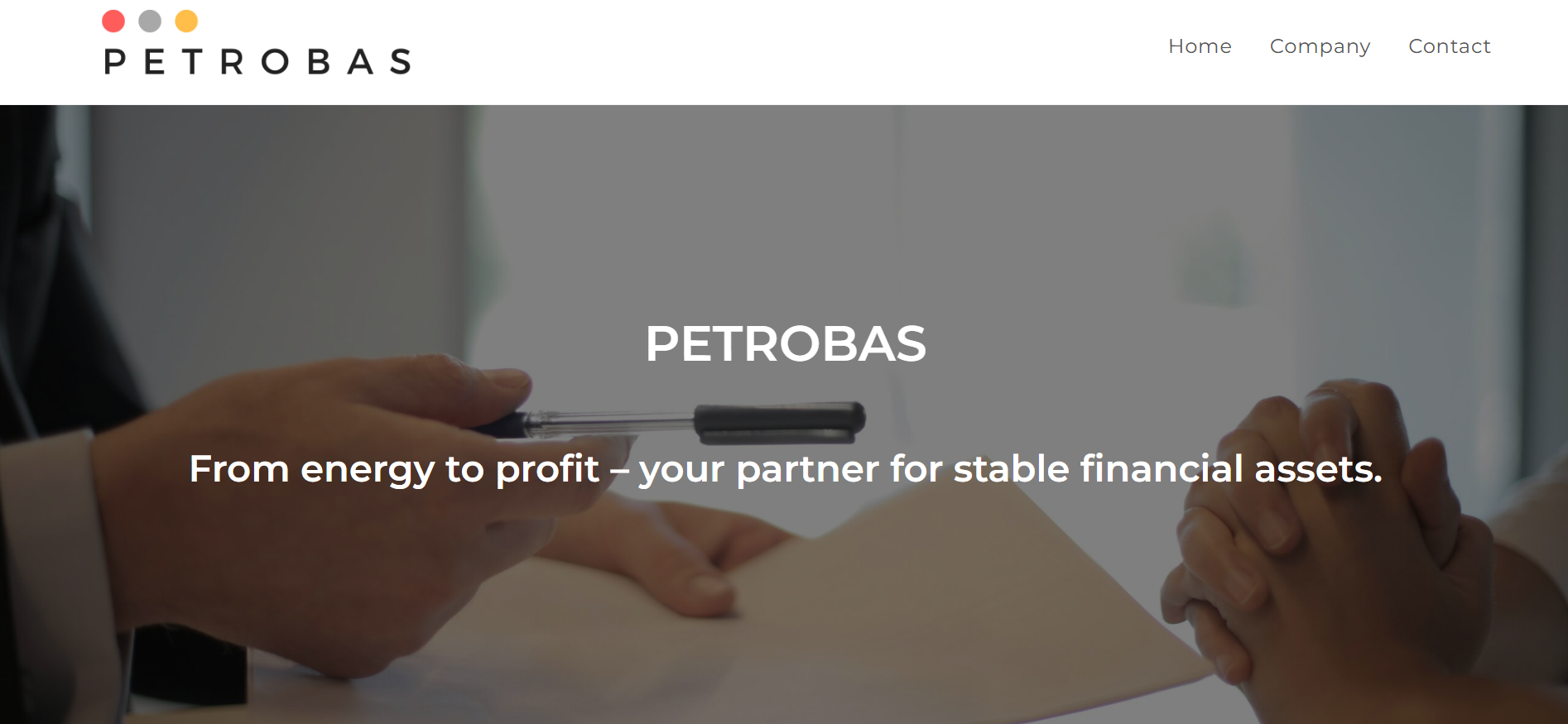 Screenshot petrobas.ch