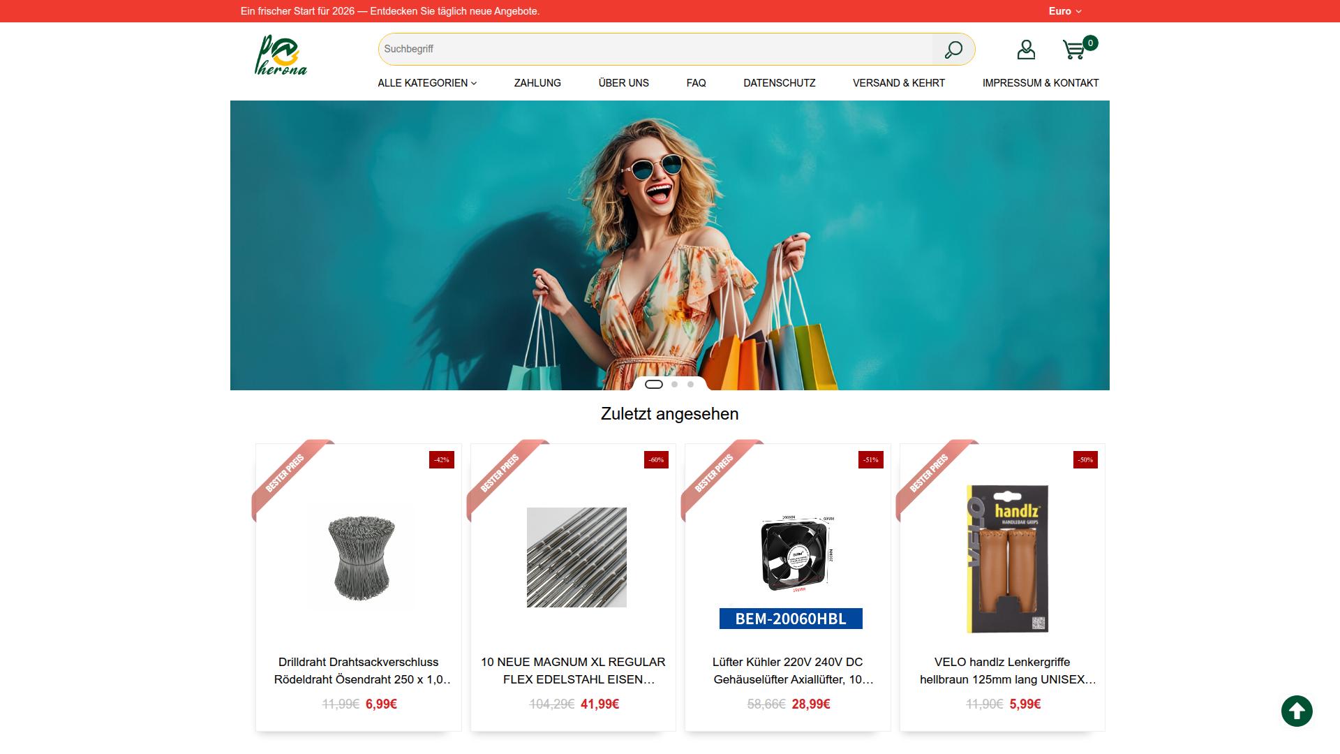 Screenshot pheronaemporium.com