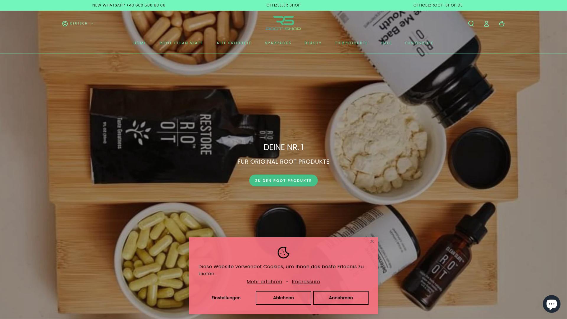 Screenshot root-shop.at