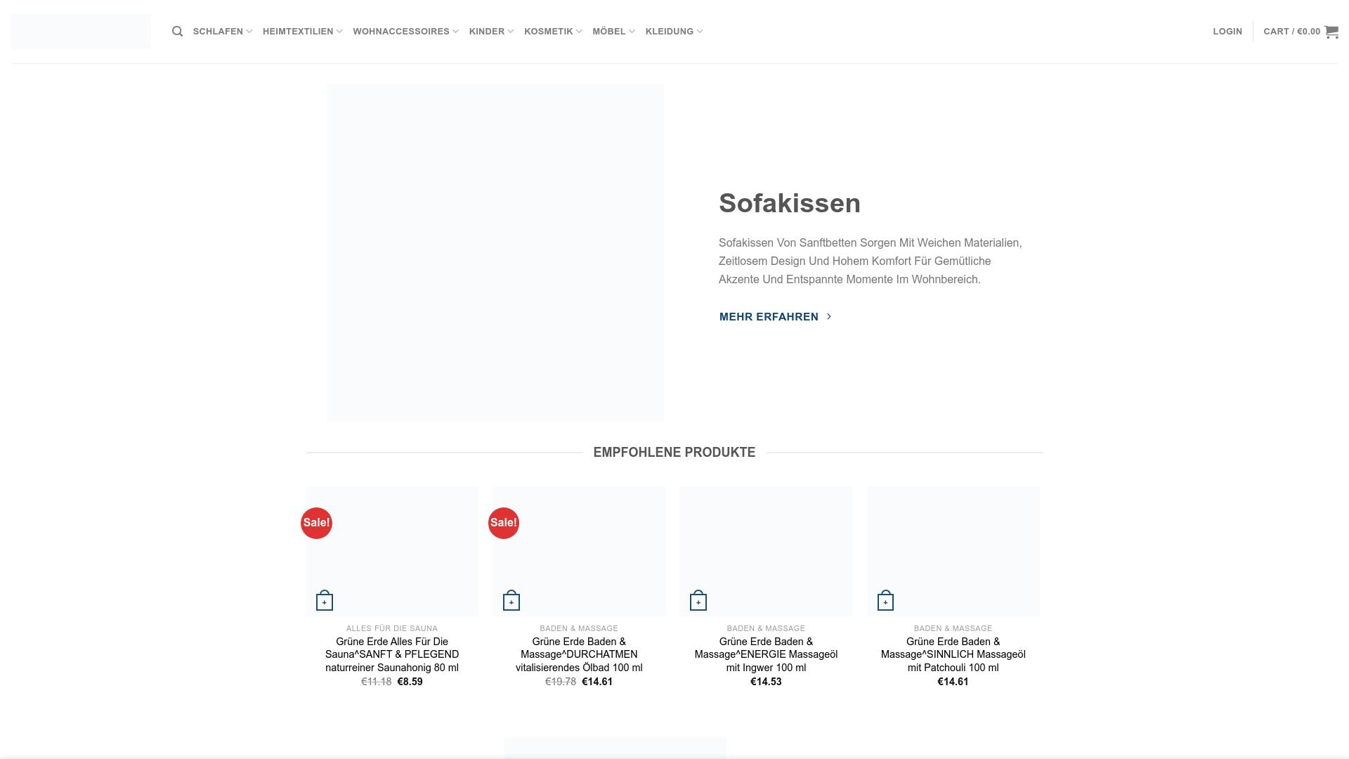 Screenshot sanftbetten.com