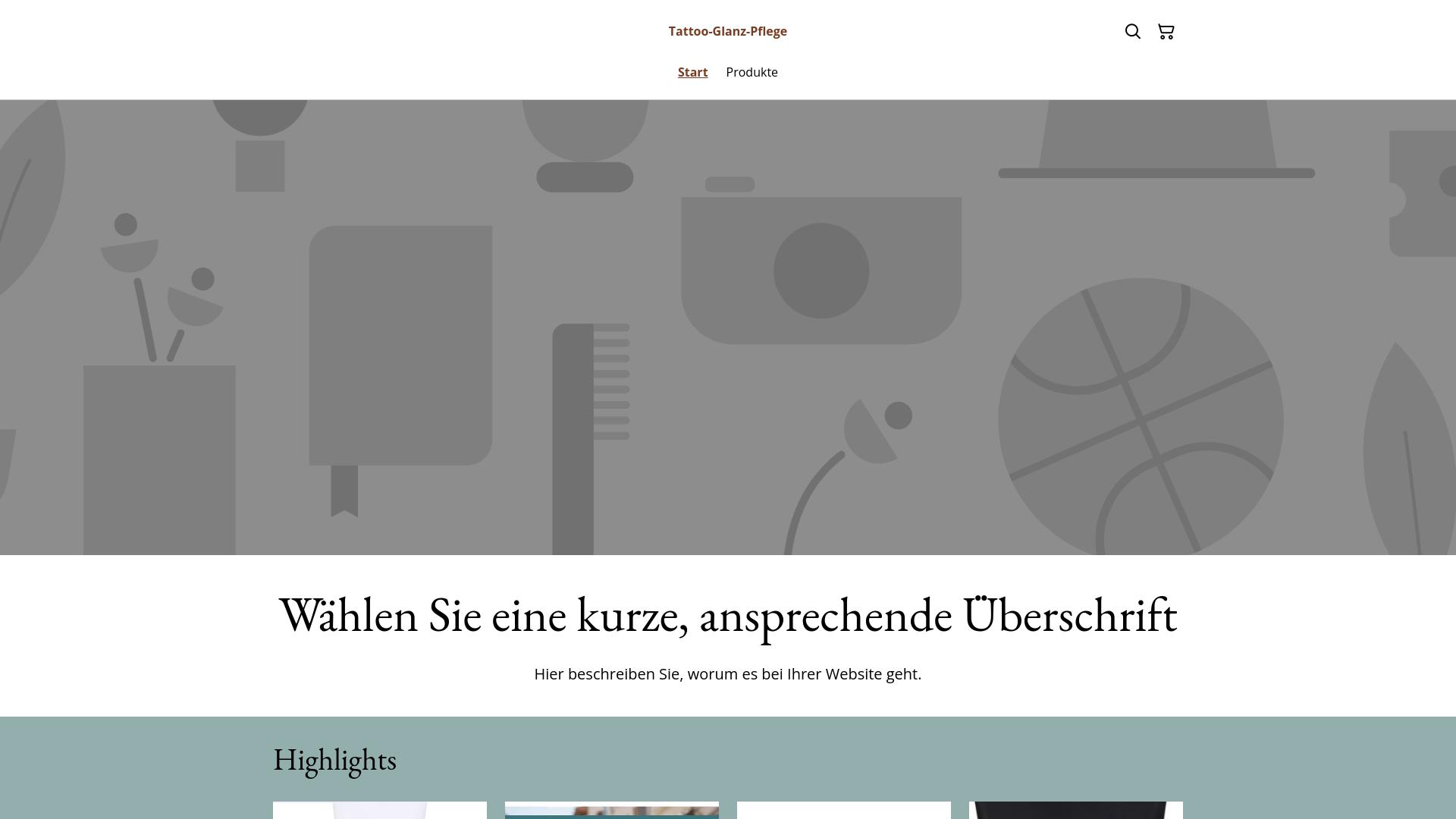 Screenshot tattoo-glanz-pflege.de