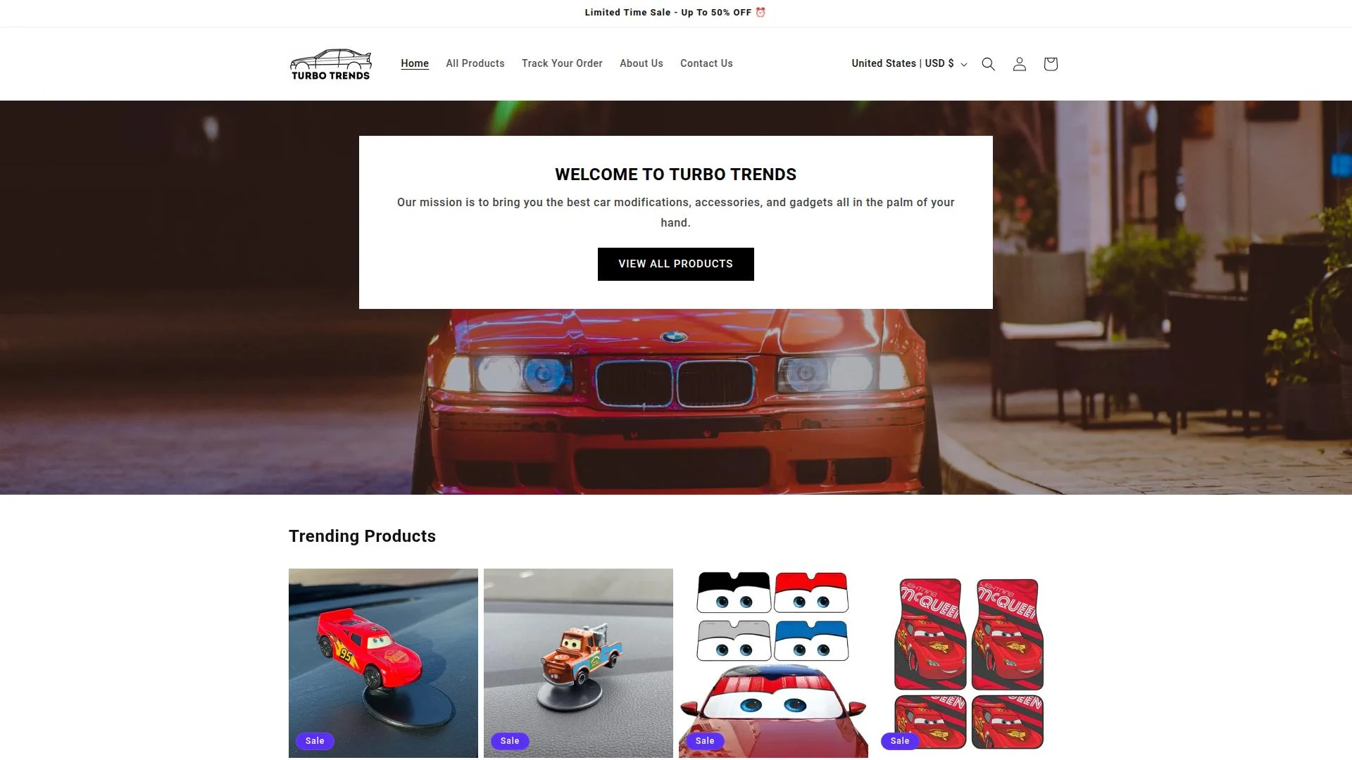 Screenshot turbotrends.store