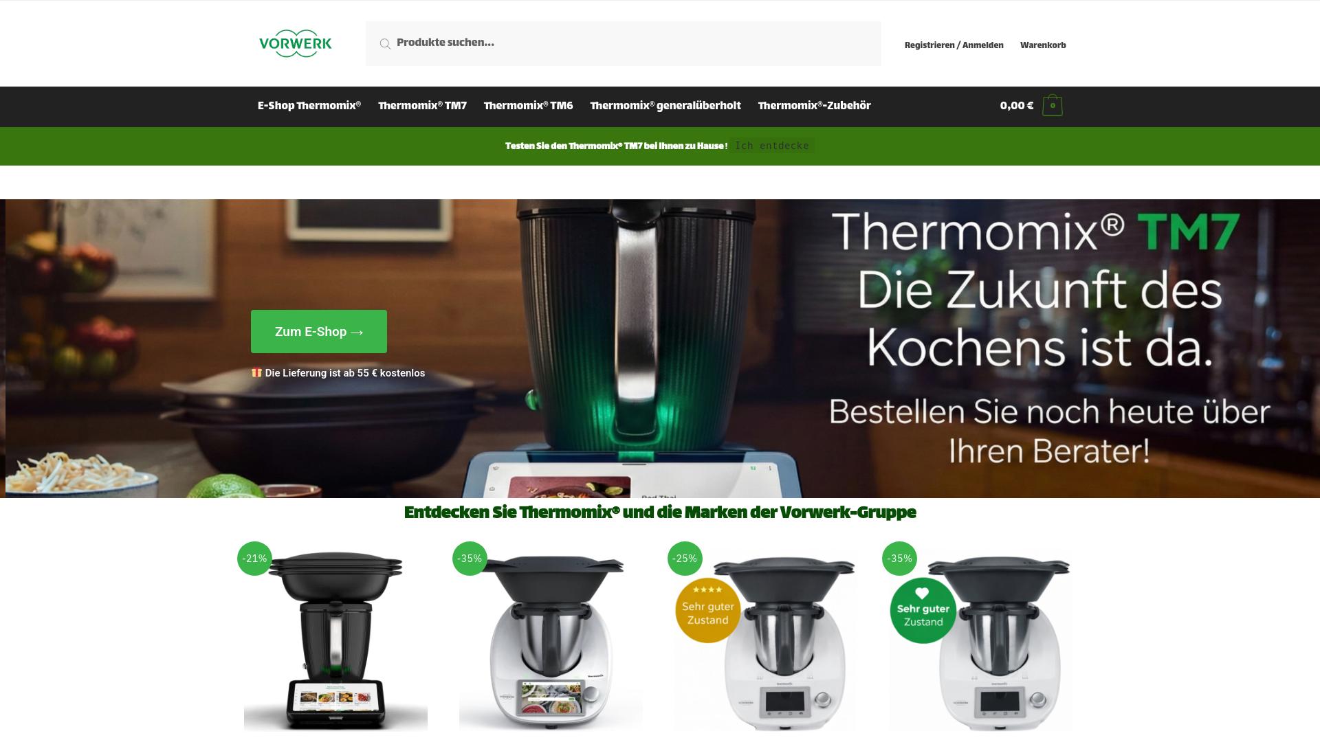 Screenshot vorwerkhub.com