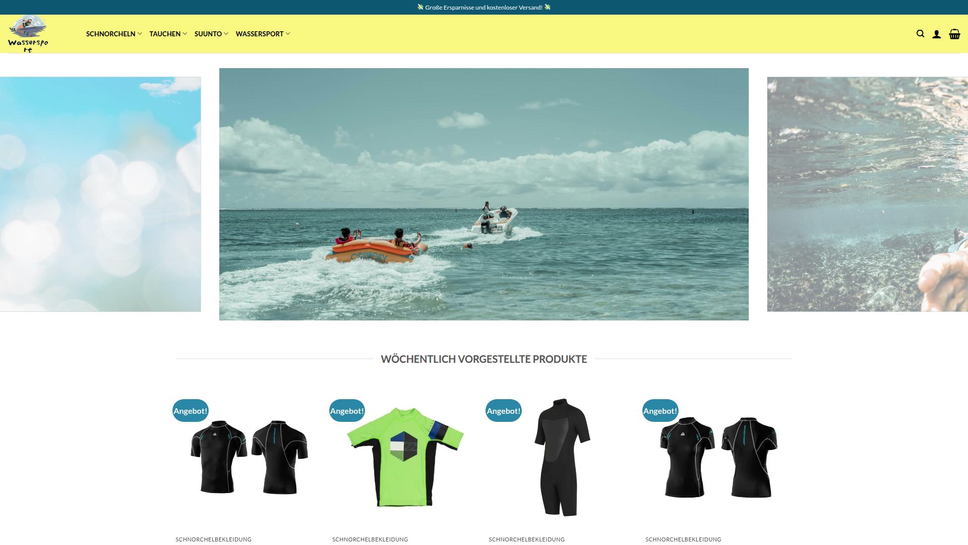 Screenshot wassersportwert.com