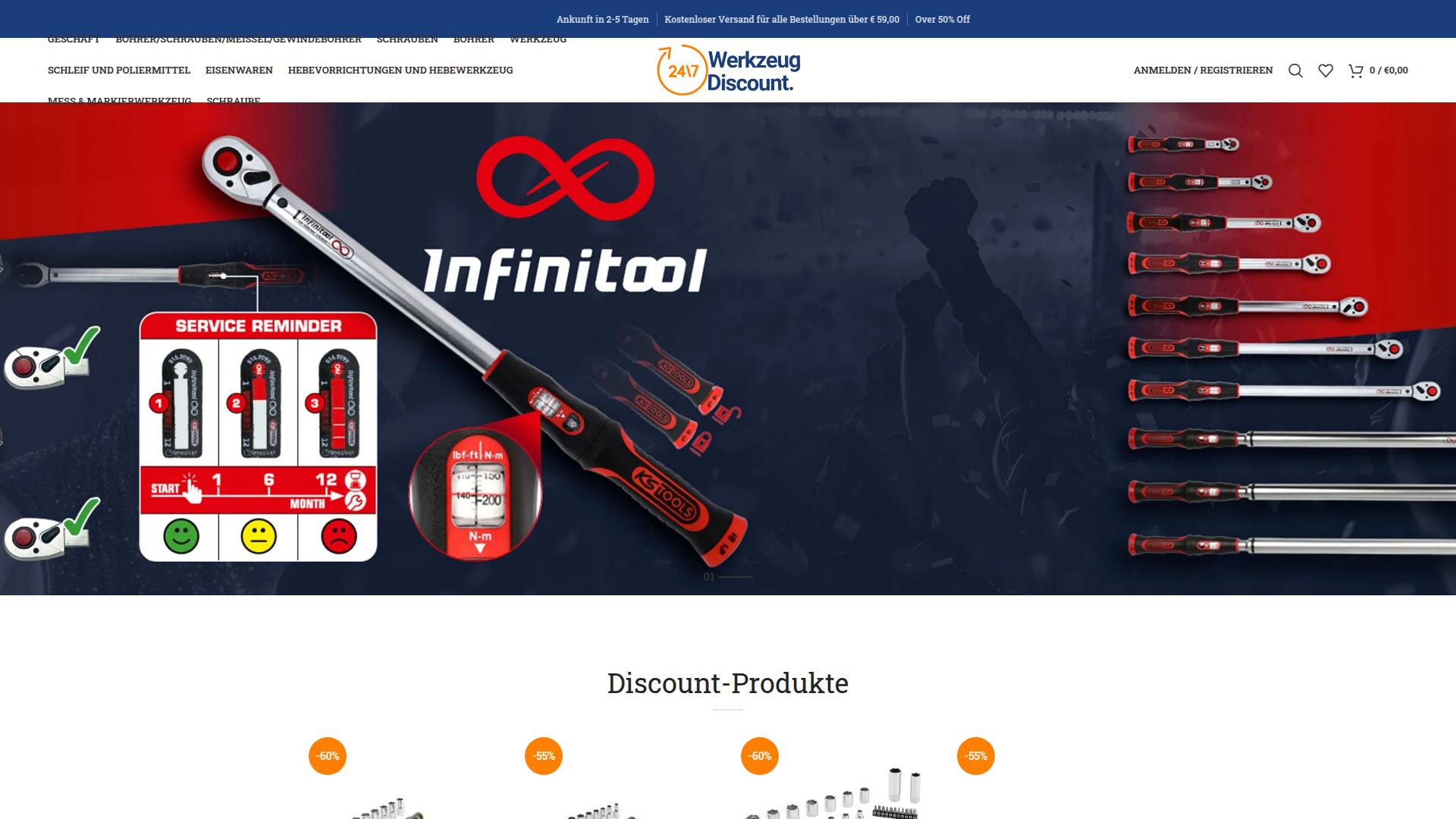 Screenshot werkzeugdiscount.com