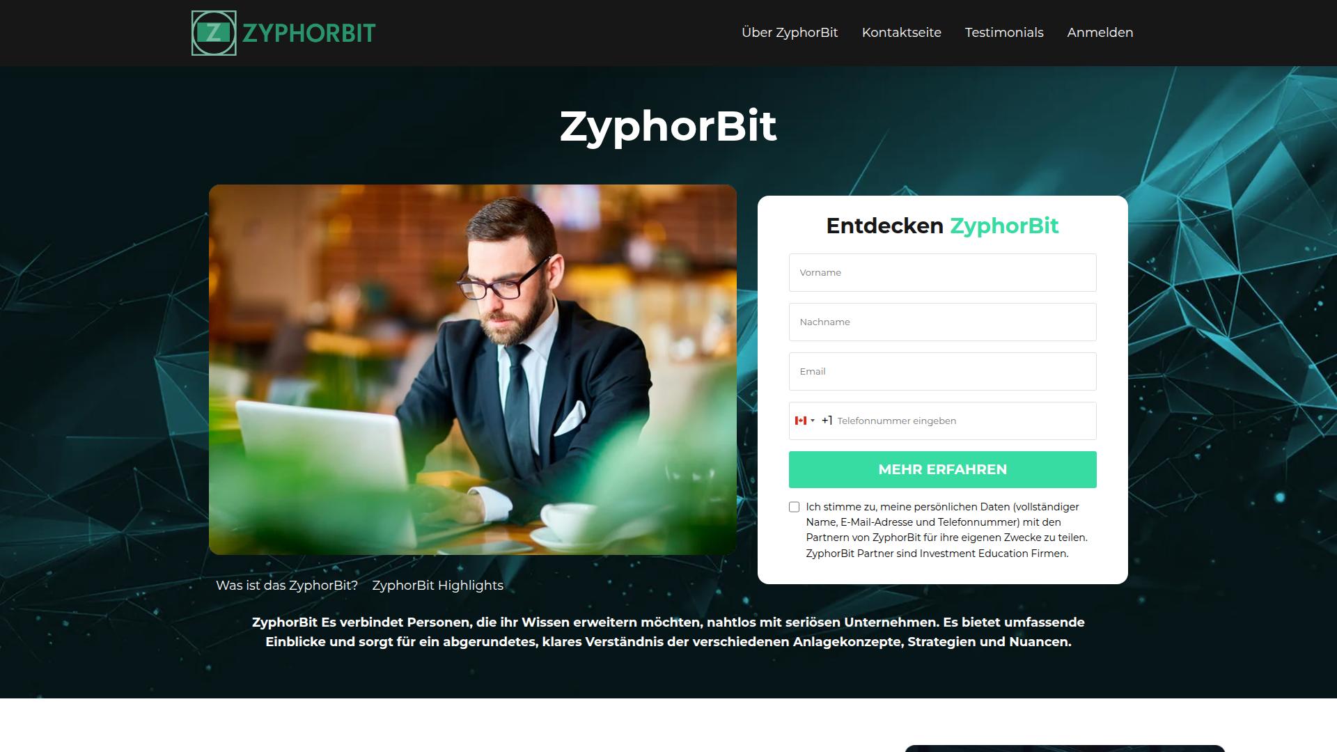 Screenshot zyphorbit-at.com