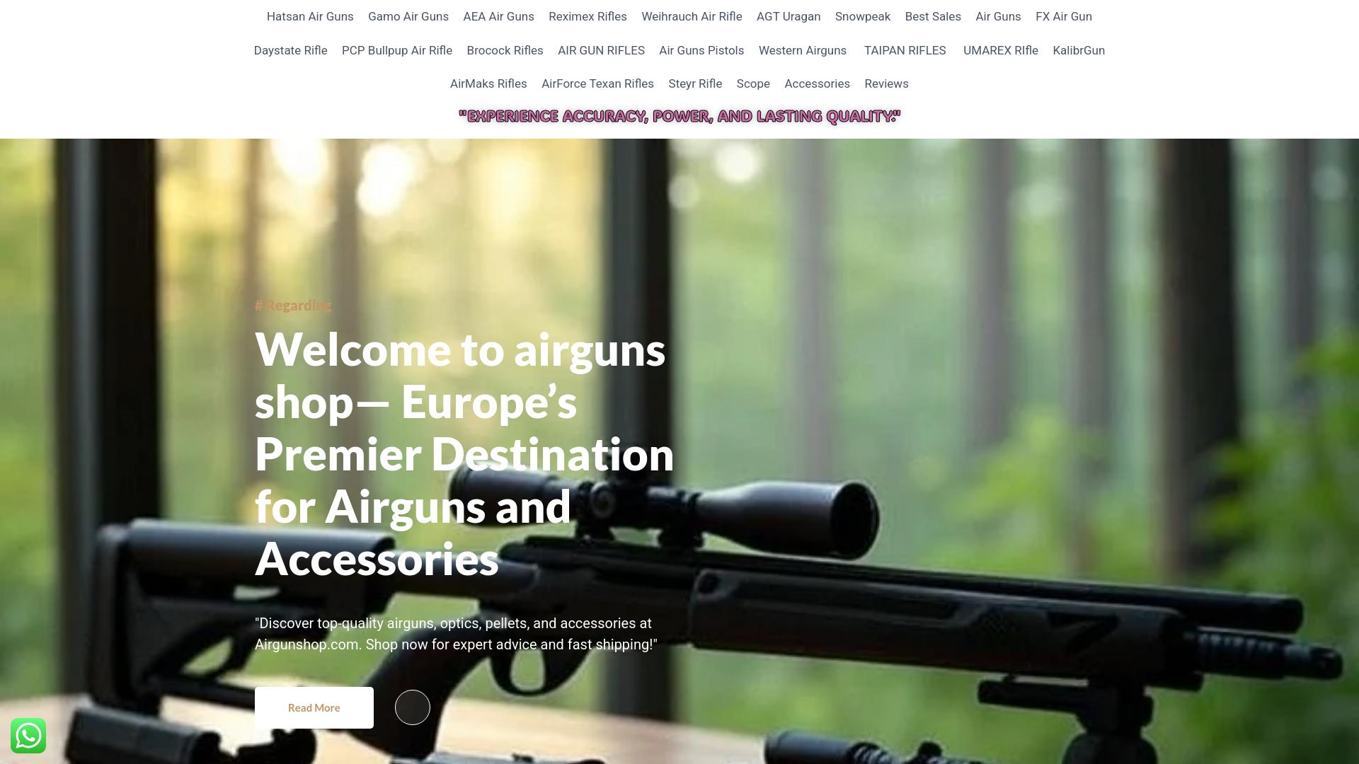 Screenshot airsguns.com