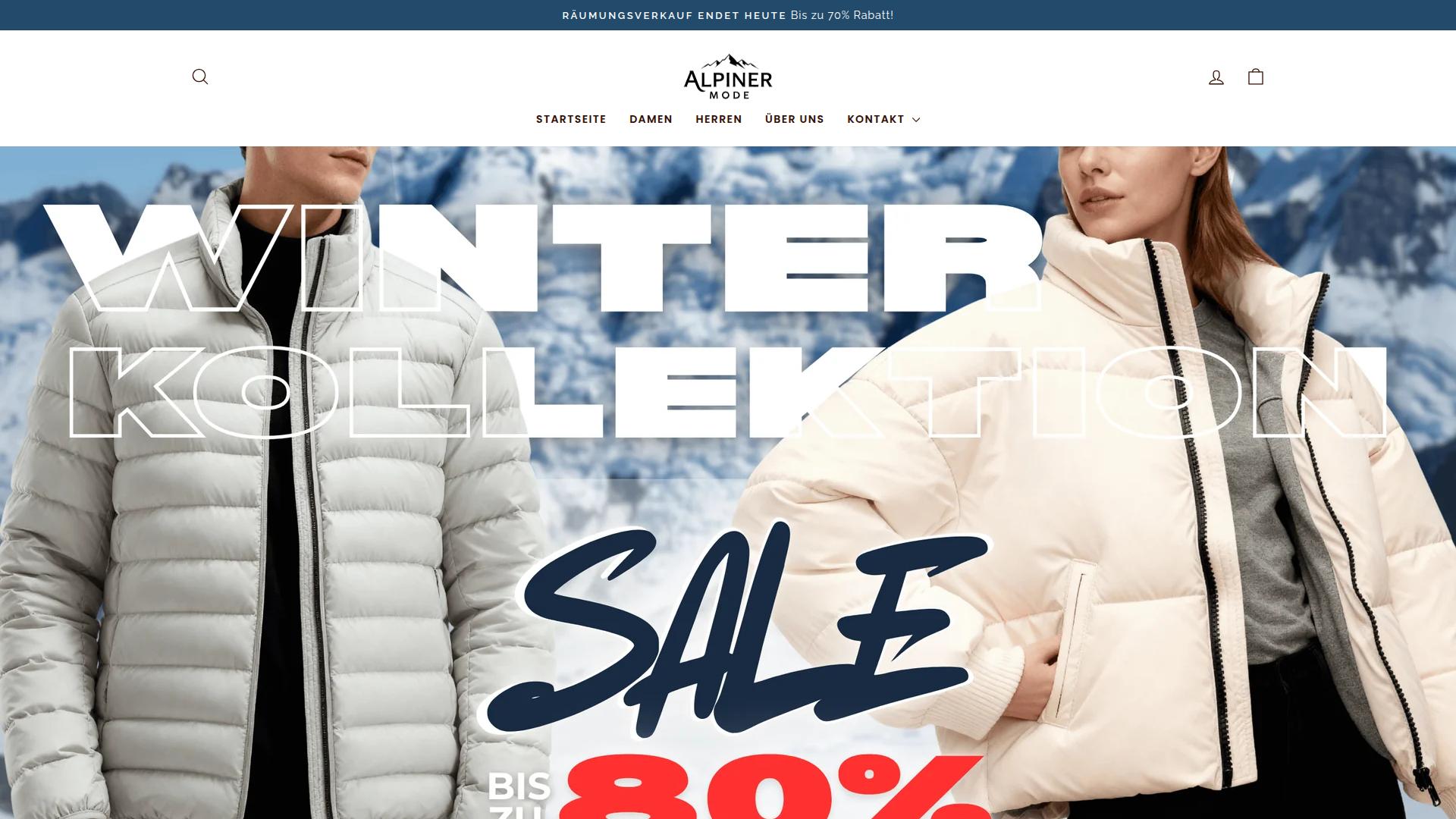 Screenshot alpiner-mode.de