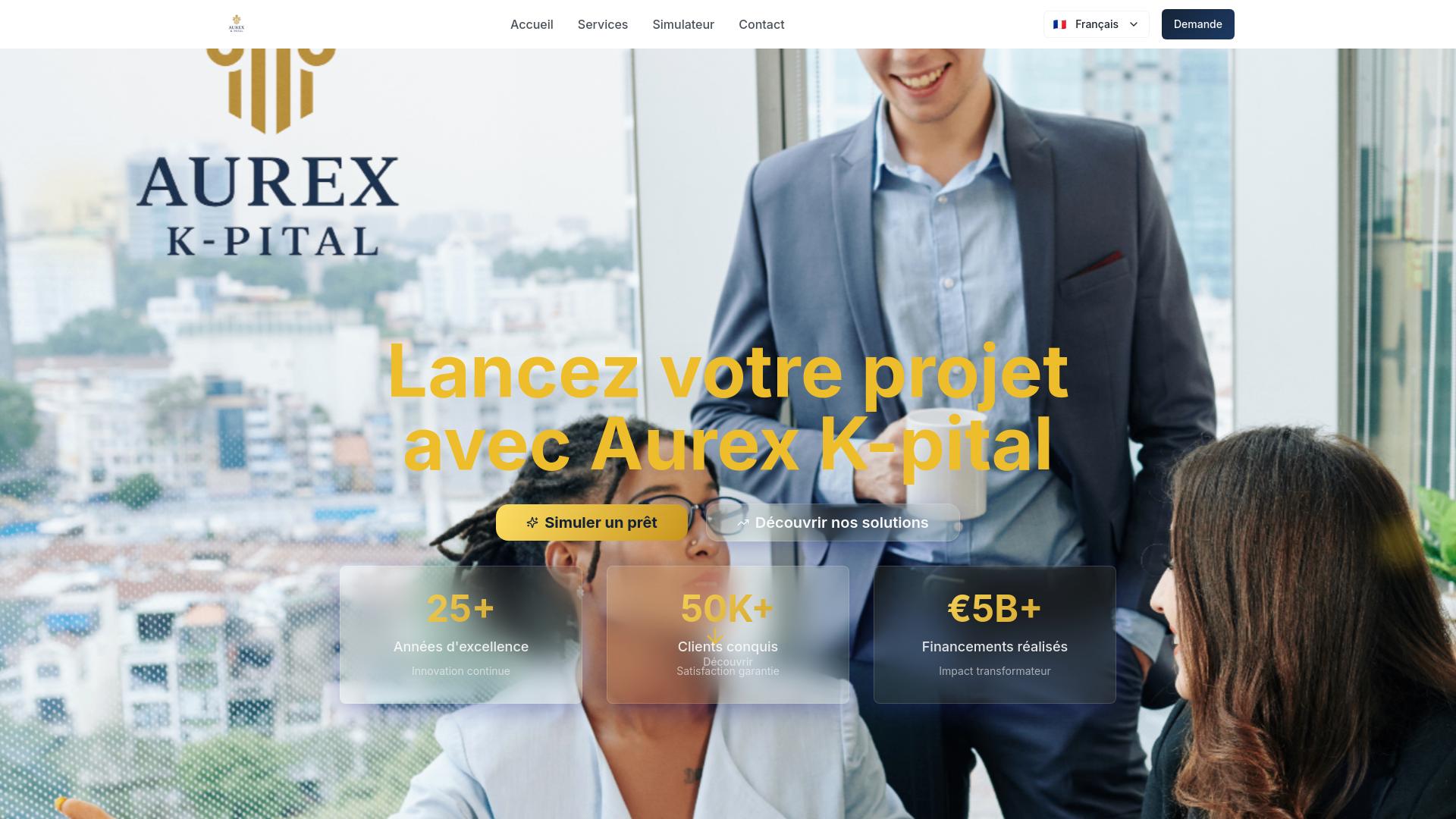 Screenshot aurexk-pital.com