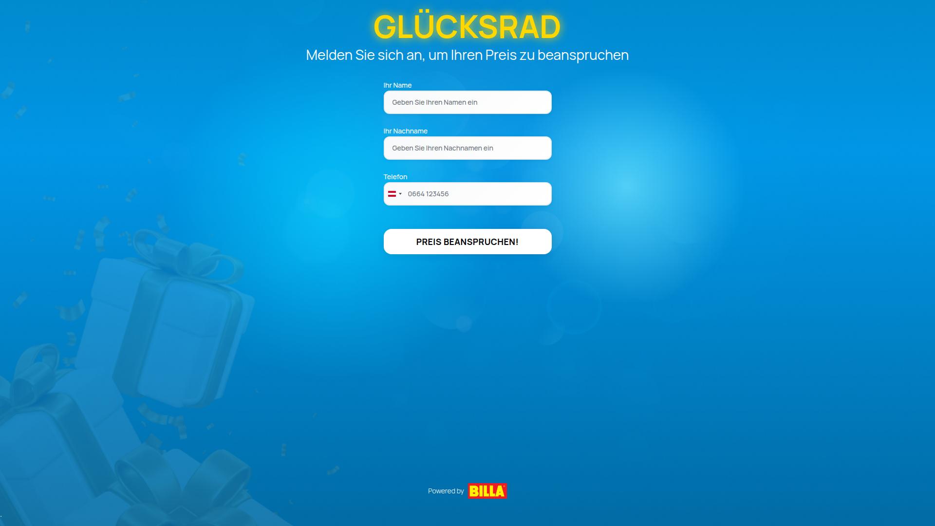 Screenshot billa.prizmar.at