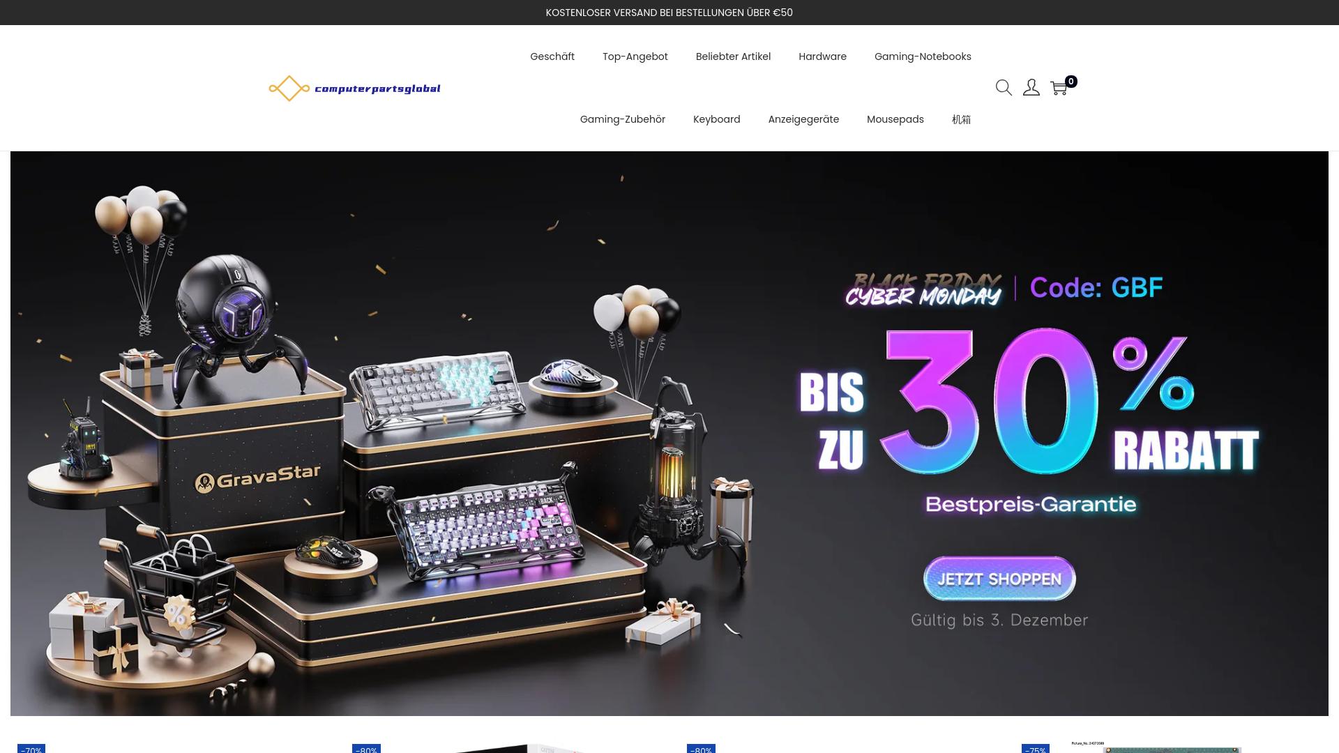 Screenshot computerpartsglobal.com