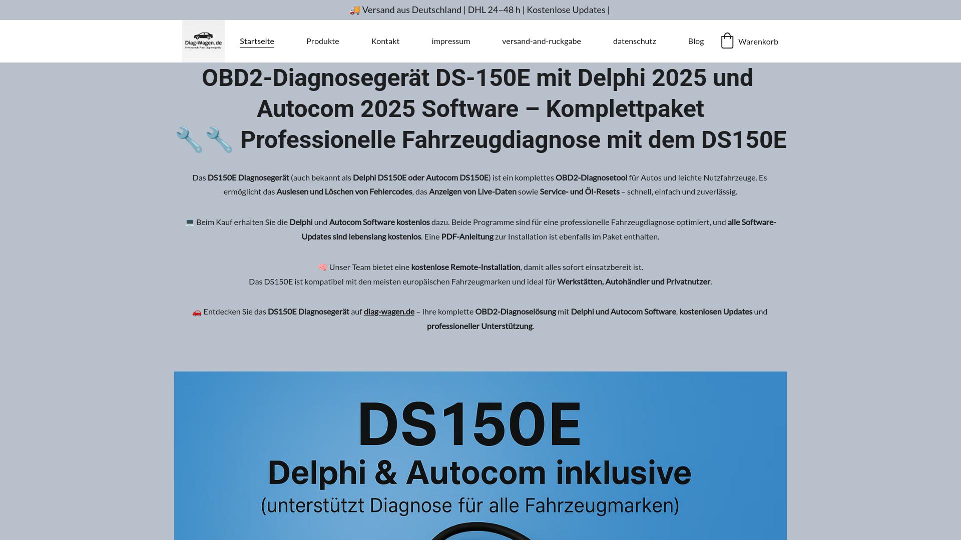 Screenshot diag-wagen.de