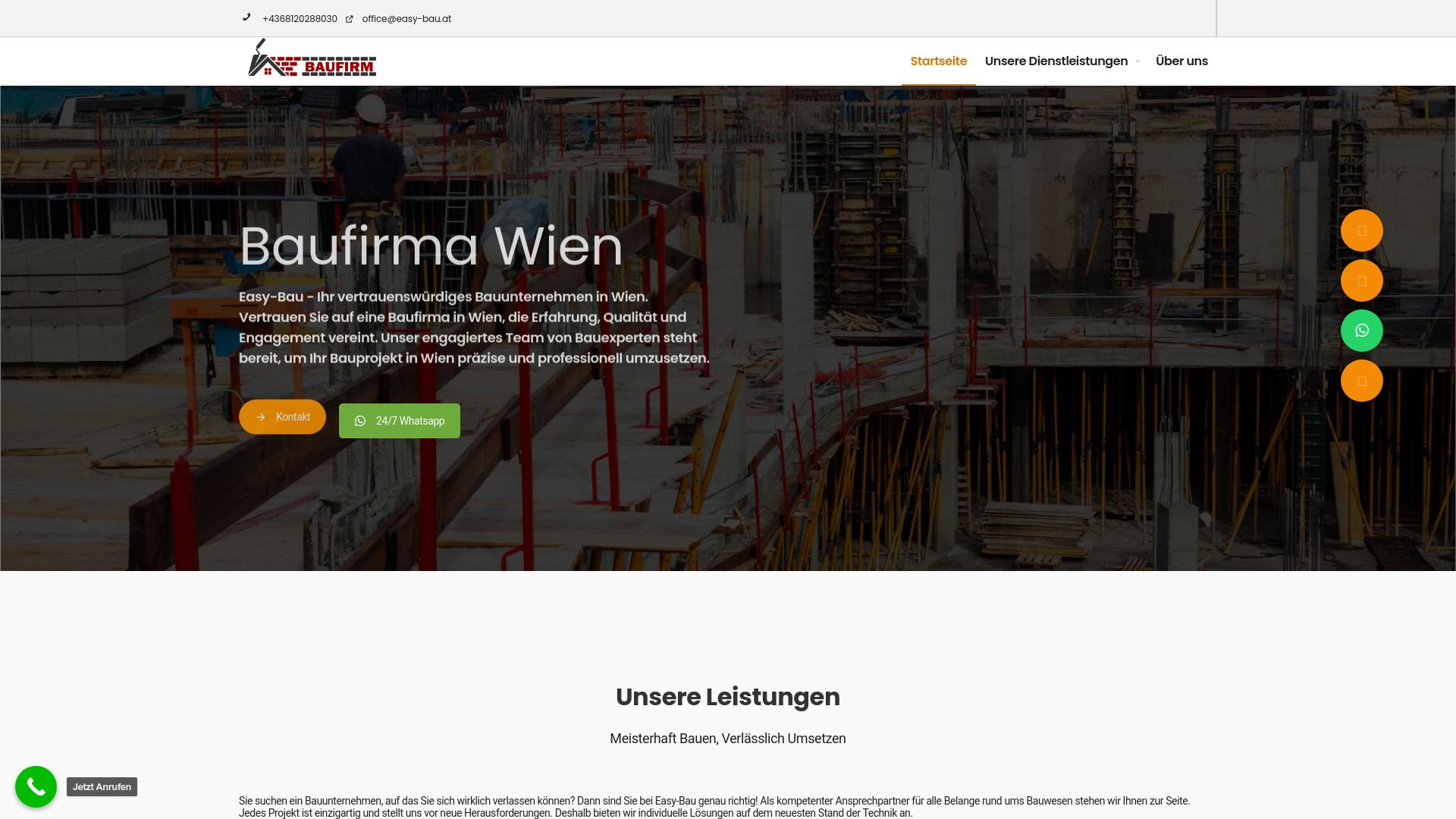 Screenshot easy-bau.at