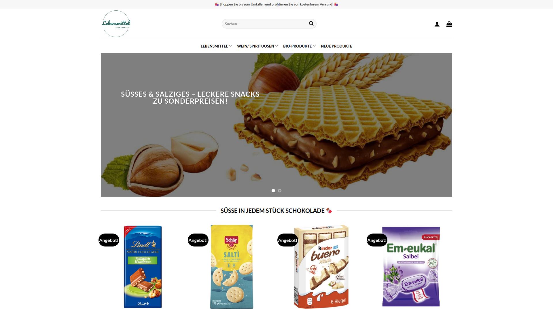 Screenshot essensverkaufs.com