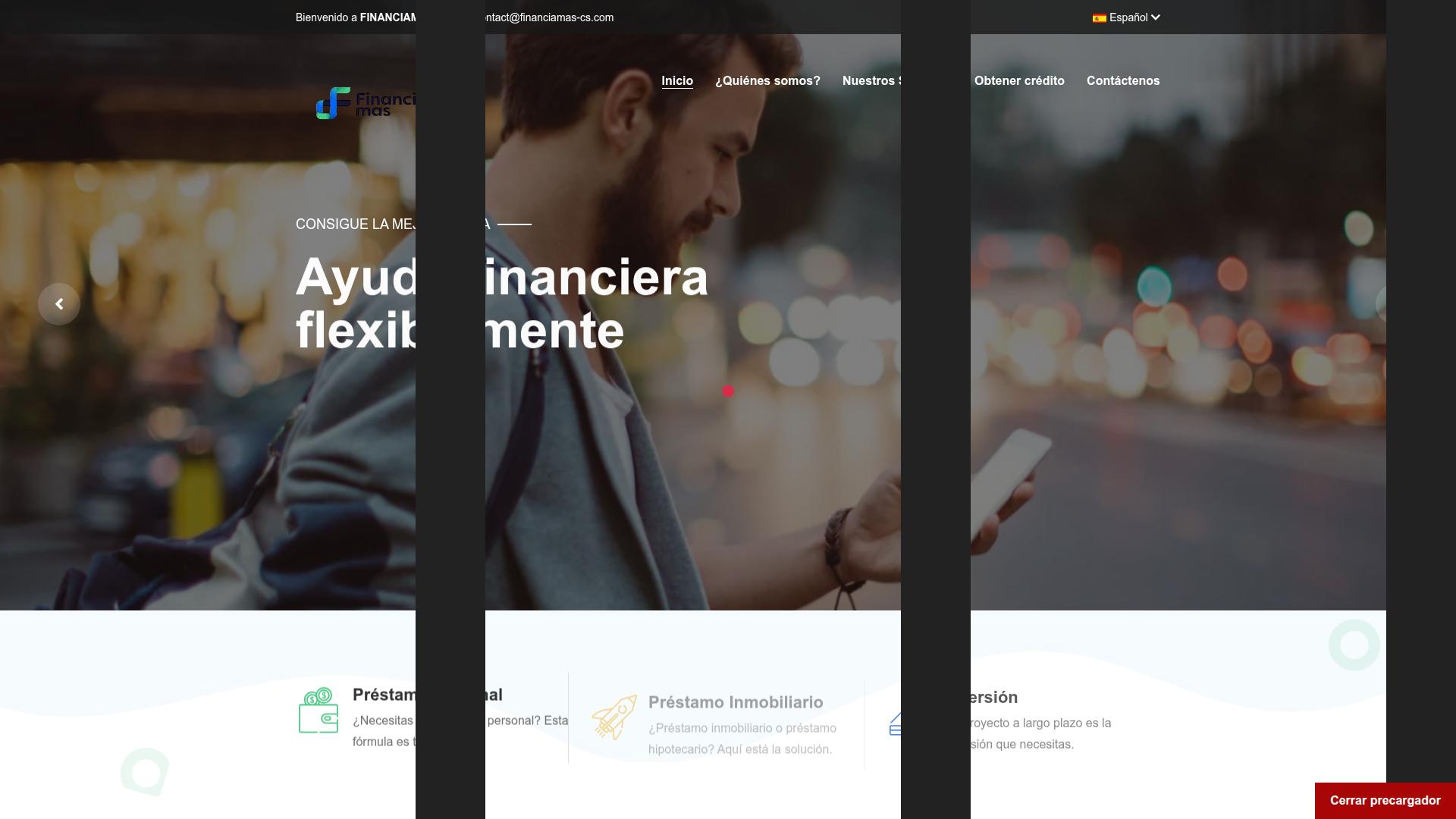 Screenshot financiamas-cs.com
