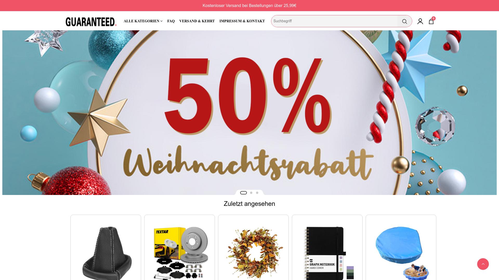 Screenshot guaranteeddealhub.com