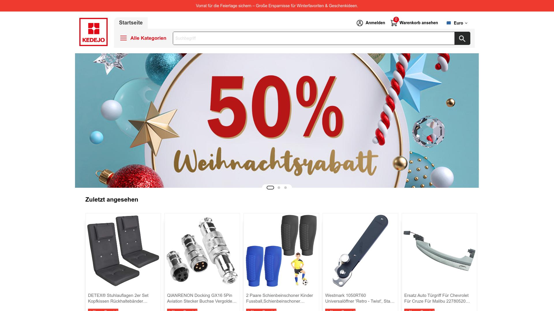 Screenshot kedejo.com