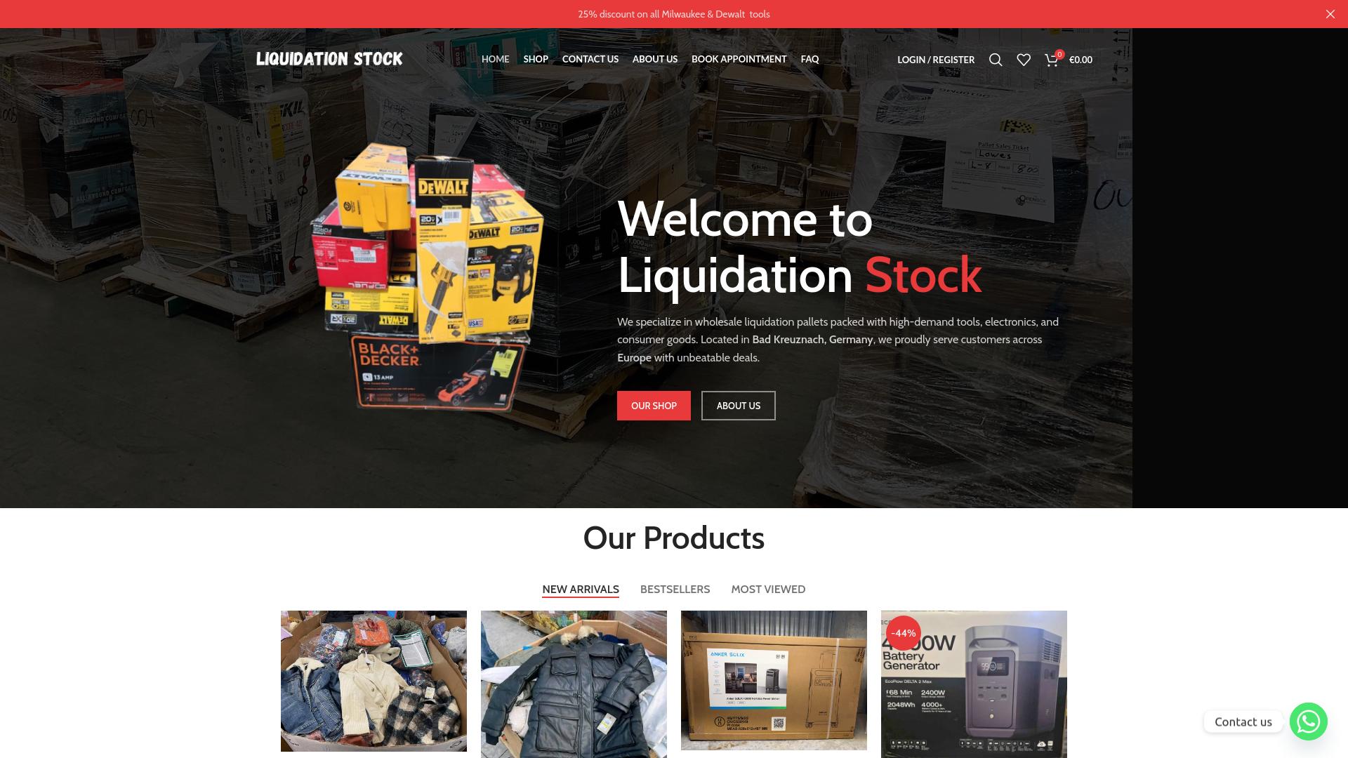Screenshot liquidationstockz.com