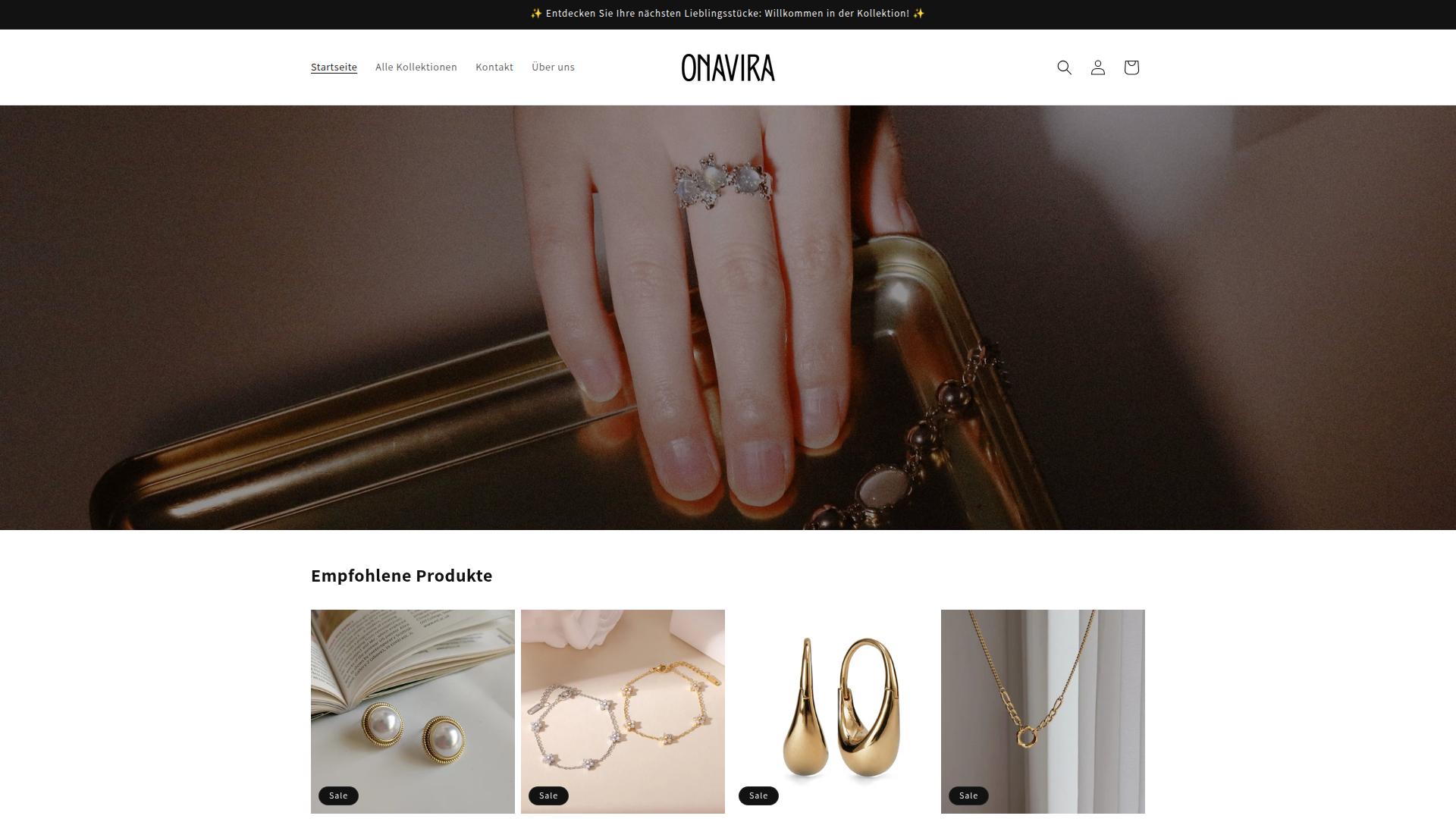 Screenshot onavira.com