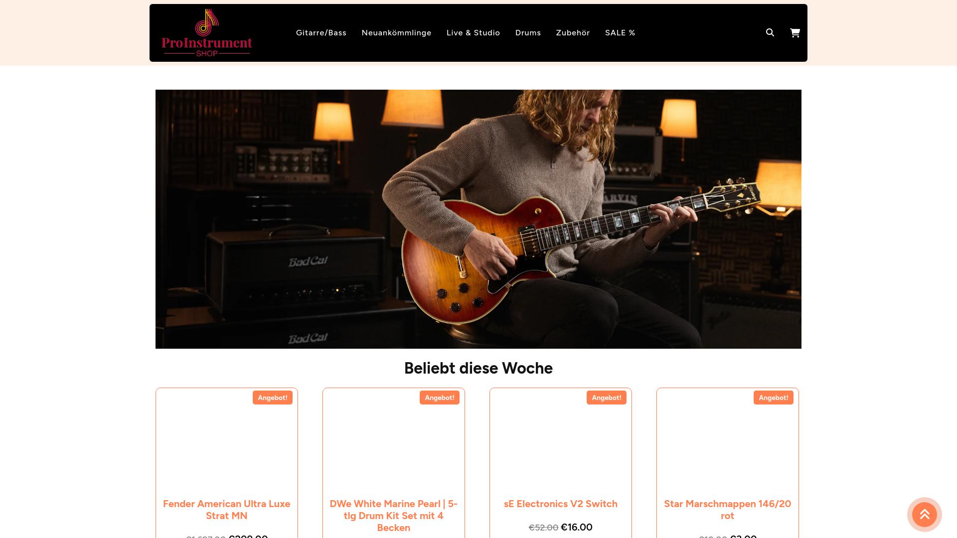 Screenshot proinstrumentshop.com