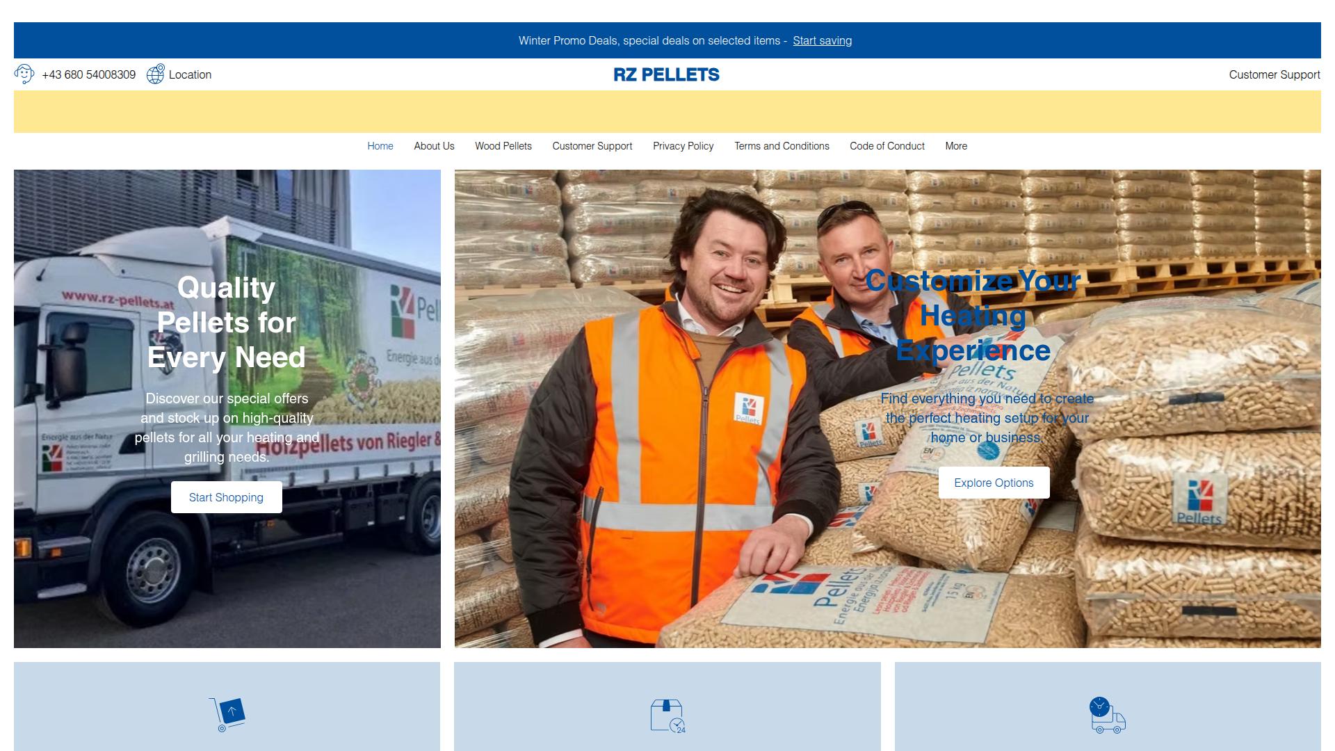 Screenshot rzpellet.at