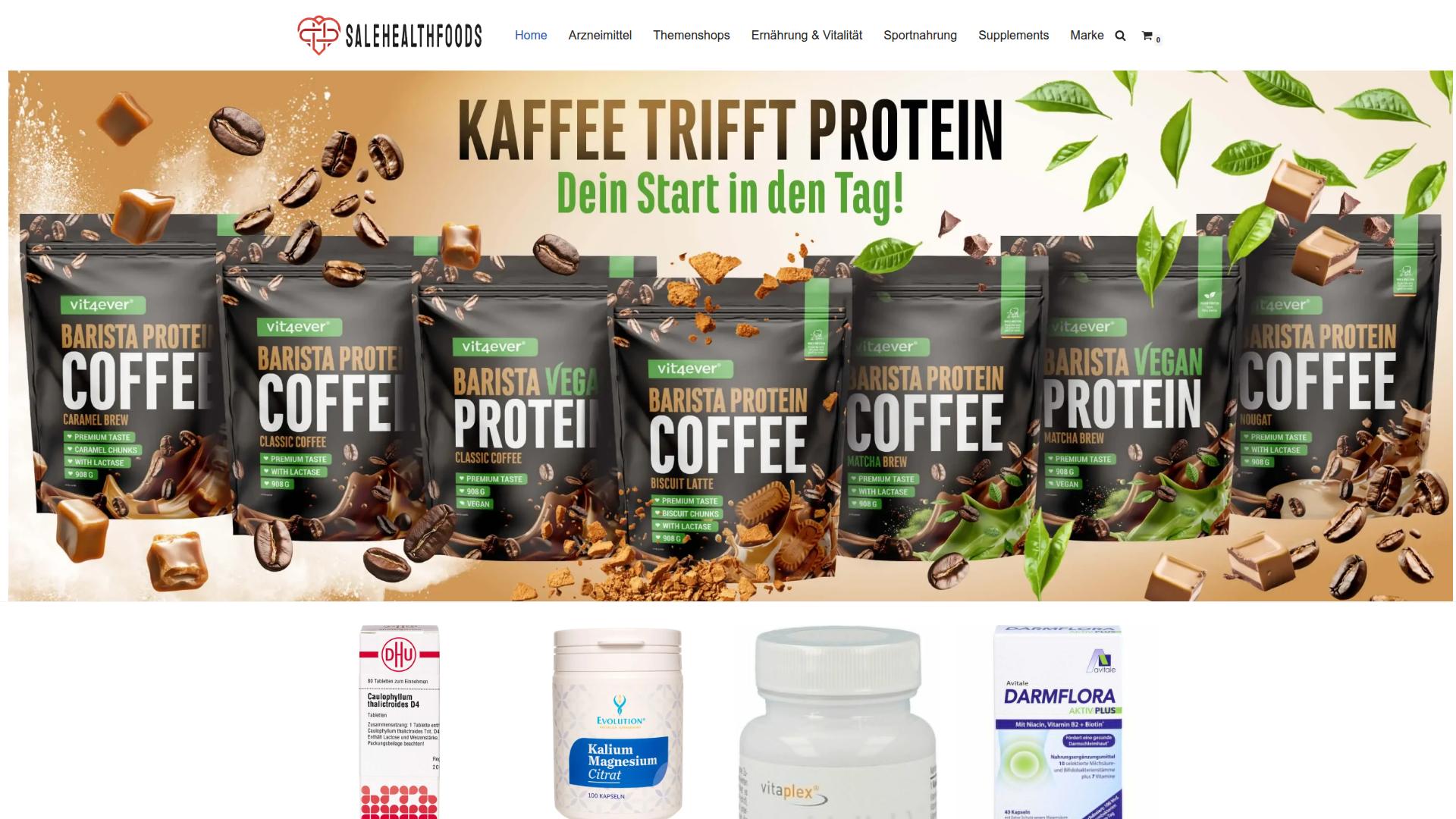 Screenshot salehealthfoods.com