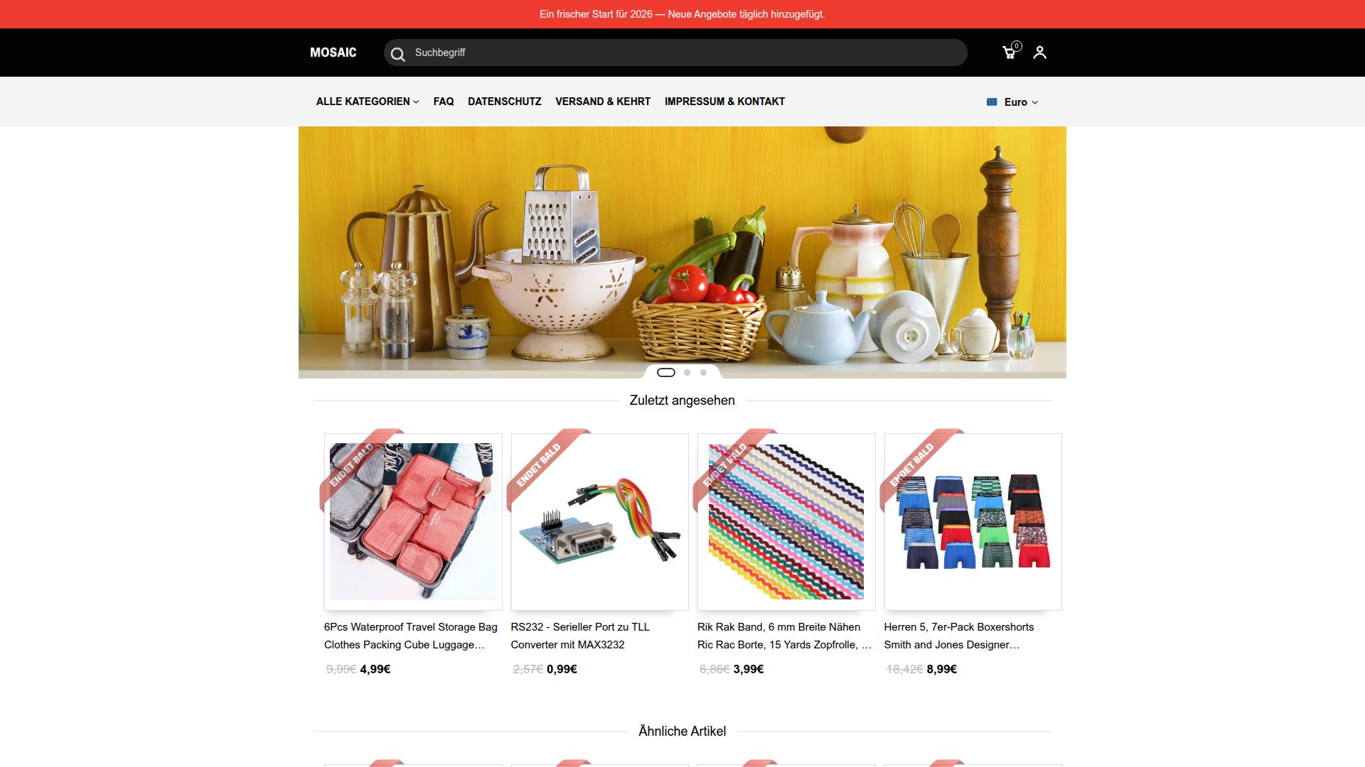 Screenshot savemosaic.com