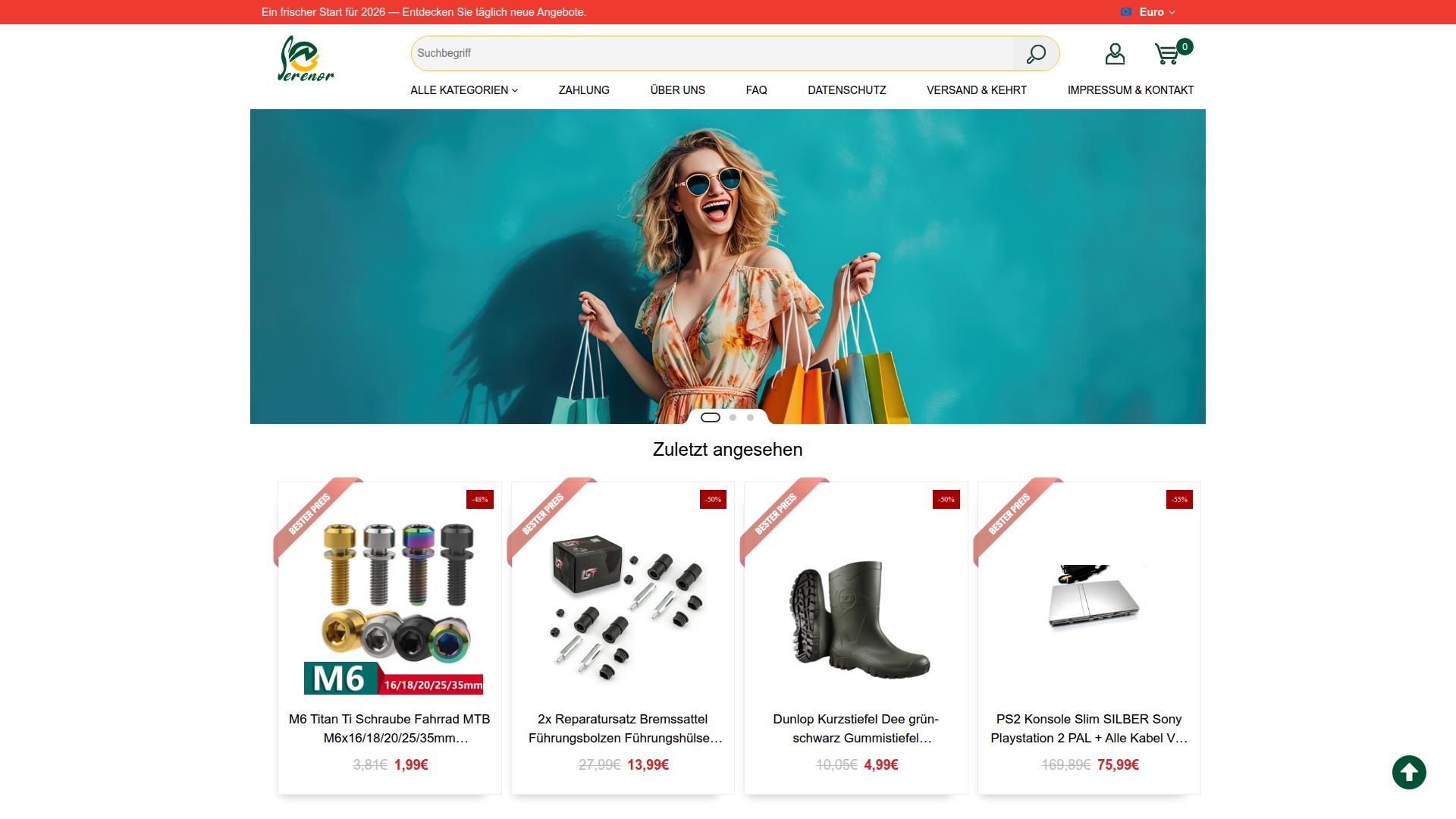 Screenshot serenorstock.com