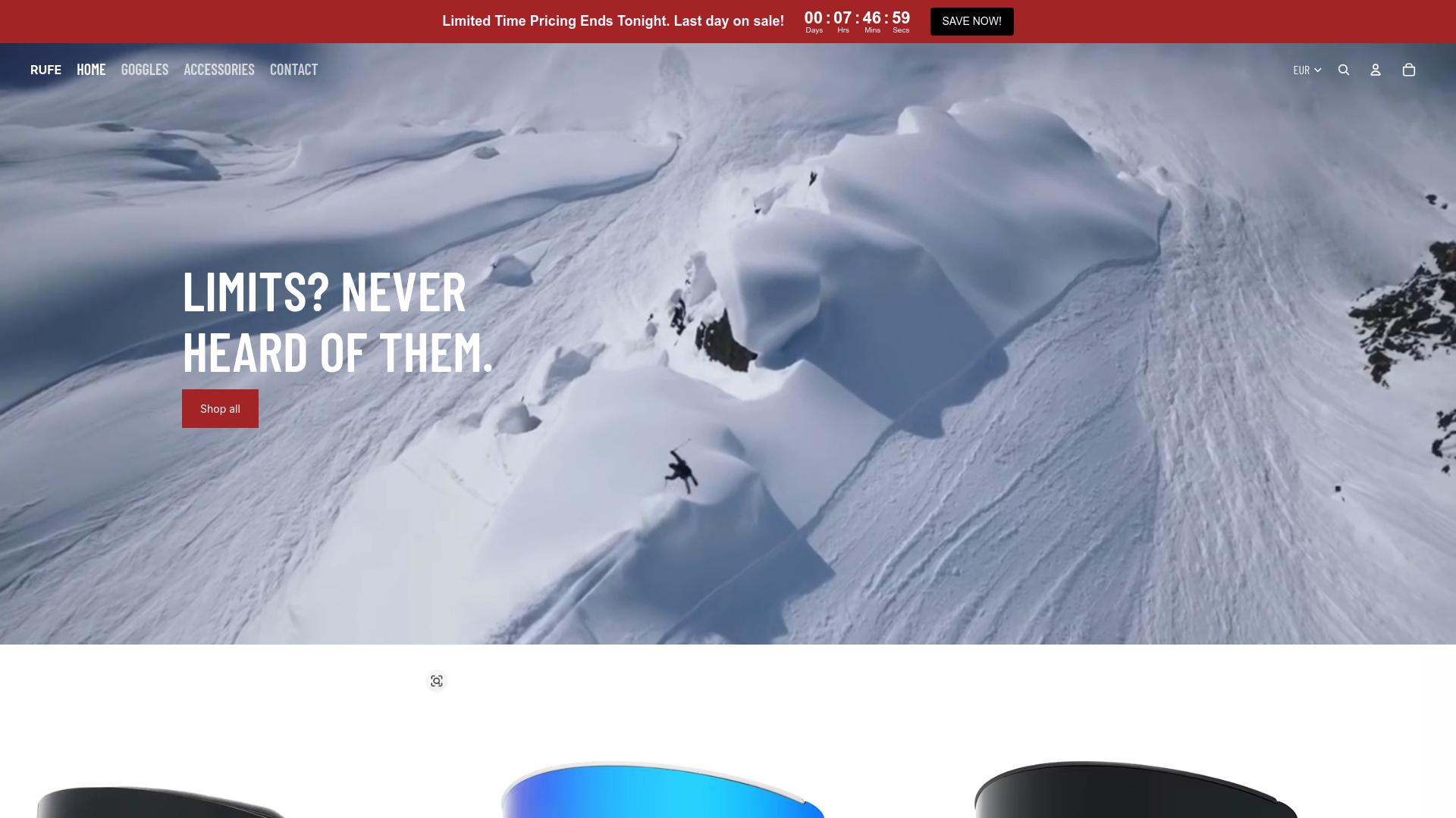 Screenshot shoprufe.com