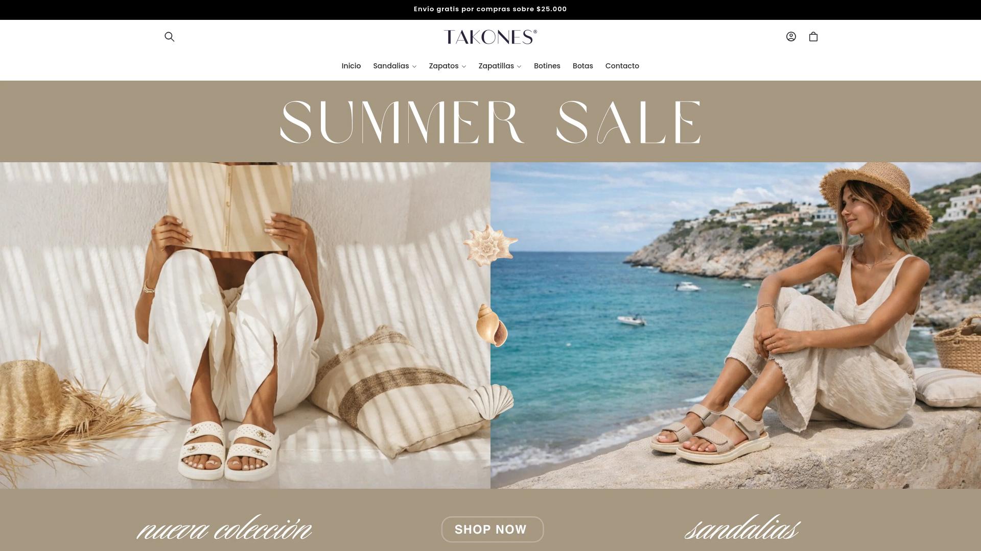 Screenshot takones.cl