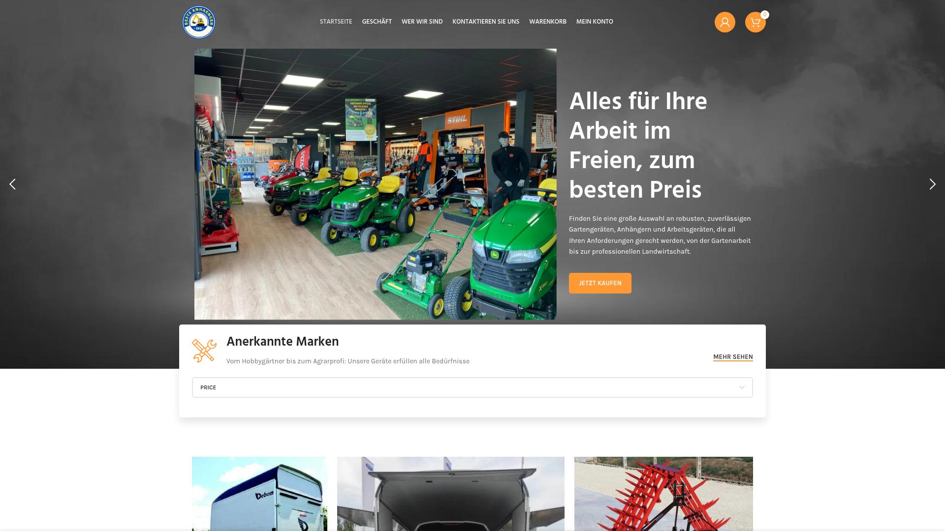 Screenshot beste-anhaenger.de