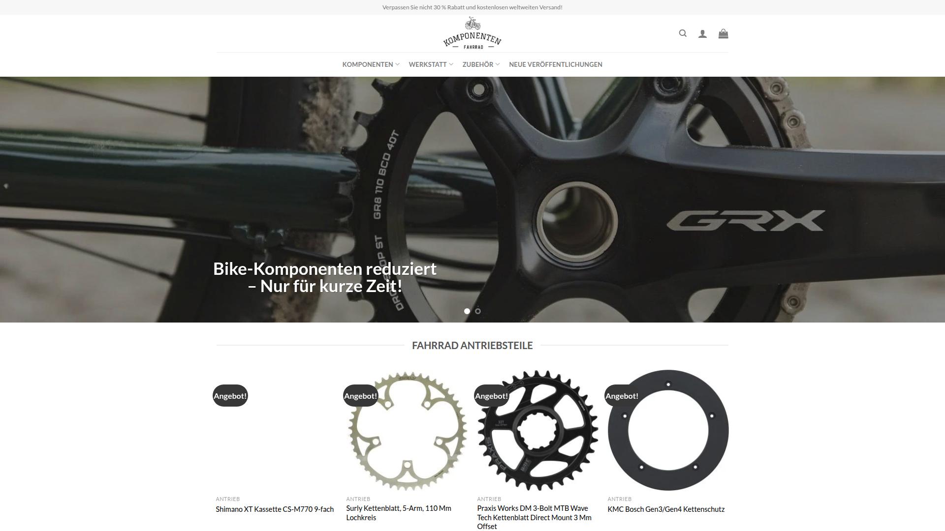Screenshot bike-components-de.com
