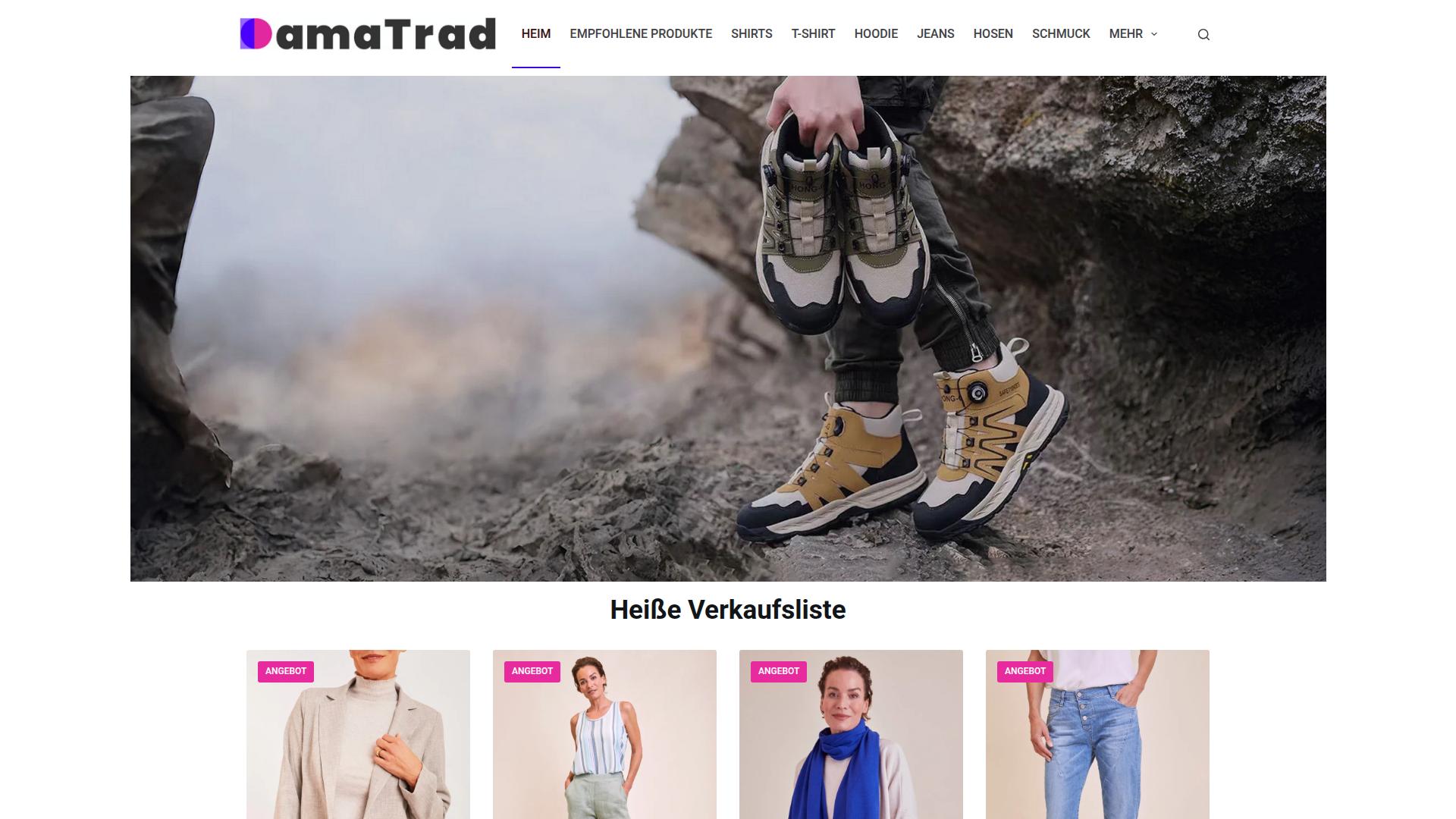 Screenshot damenmodetradition.com