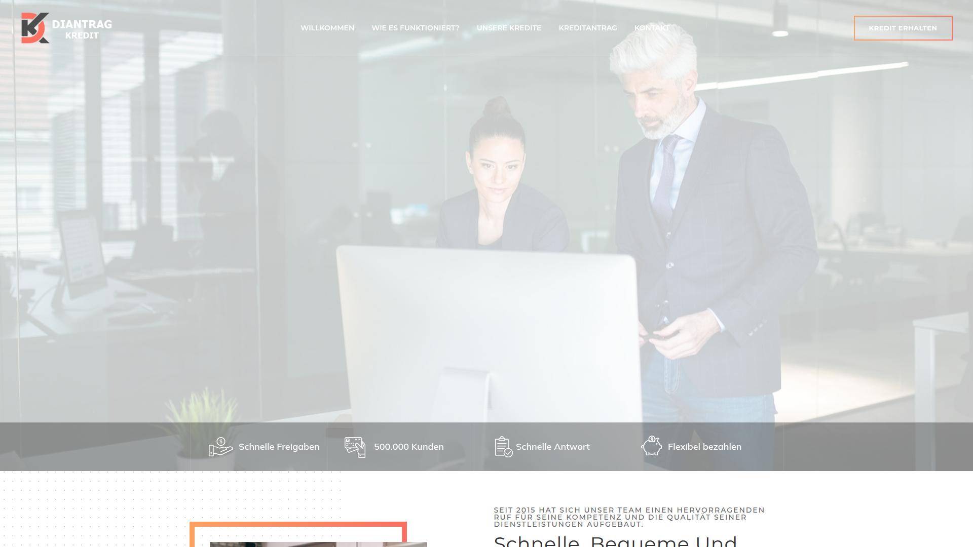 Screenshot diantrag.com