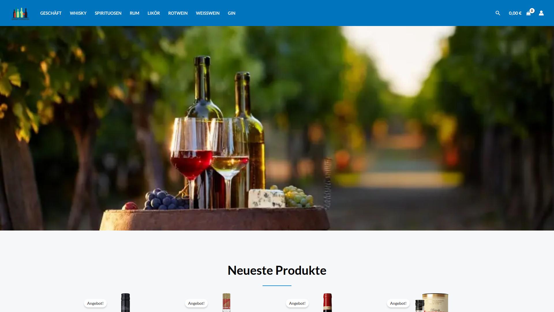 Screenshot drink-horizon.com