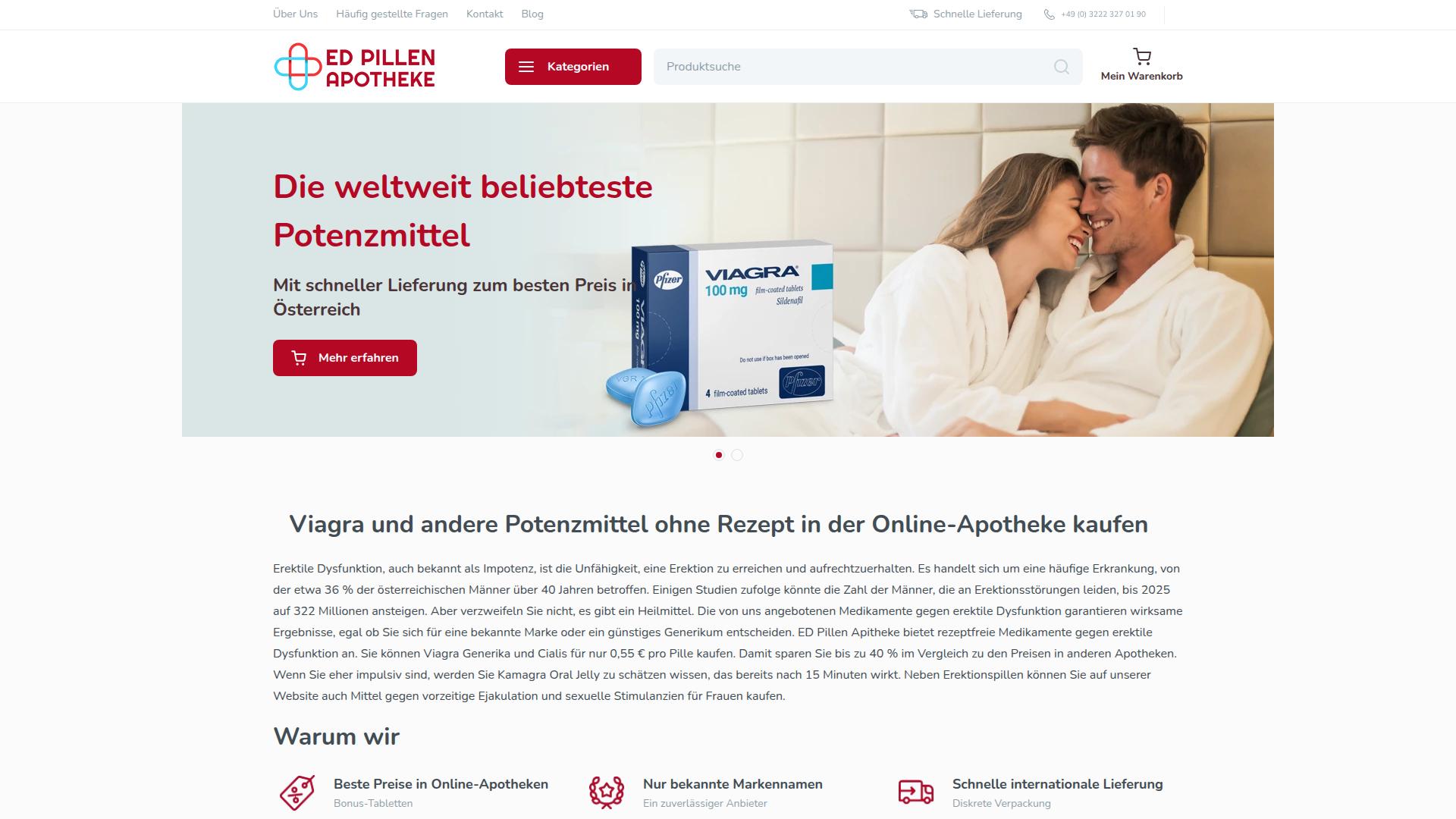 Screenshot edpillen.at