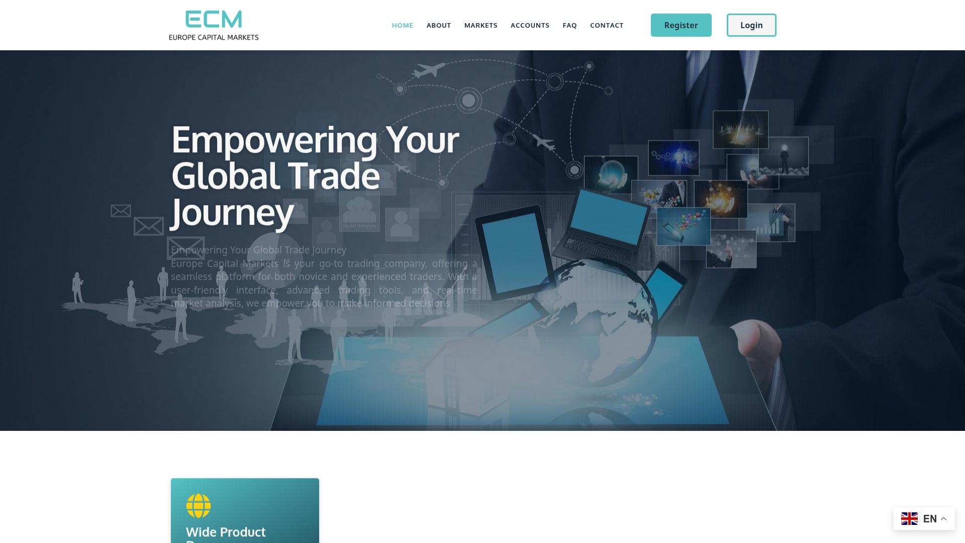 Screenshot europecapitalmarkets.com