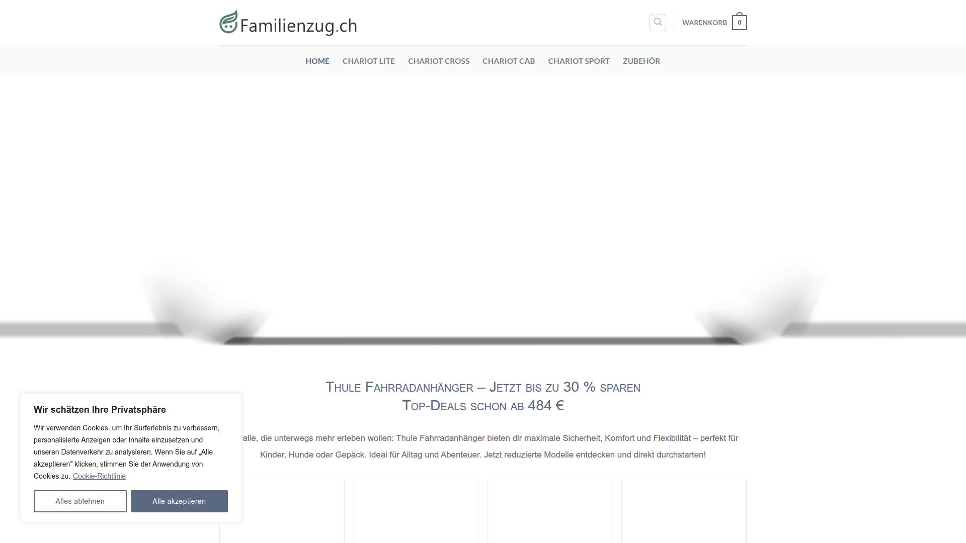 Screenshot familienzug.ch