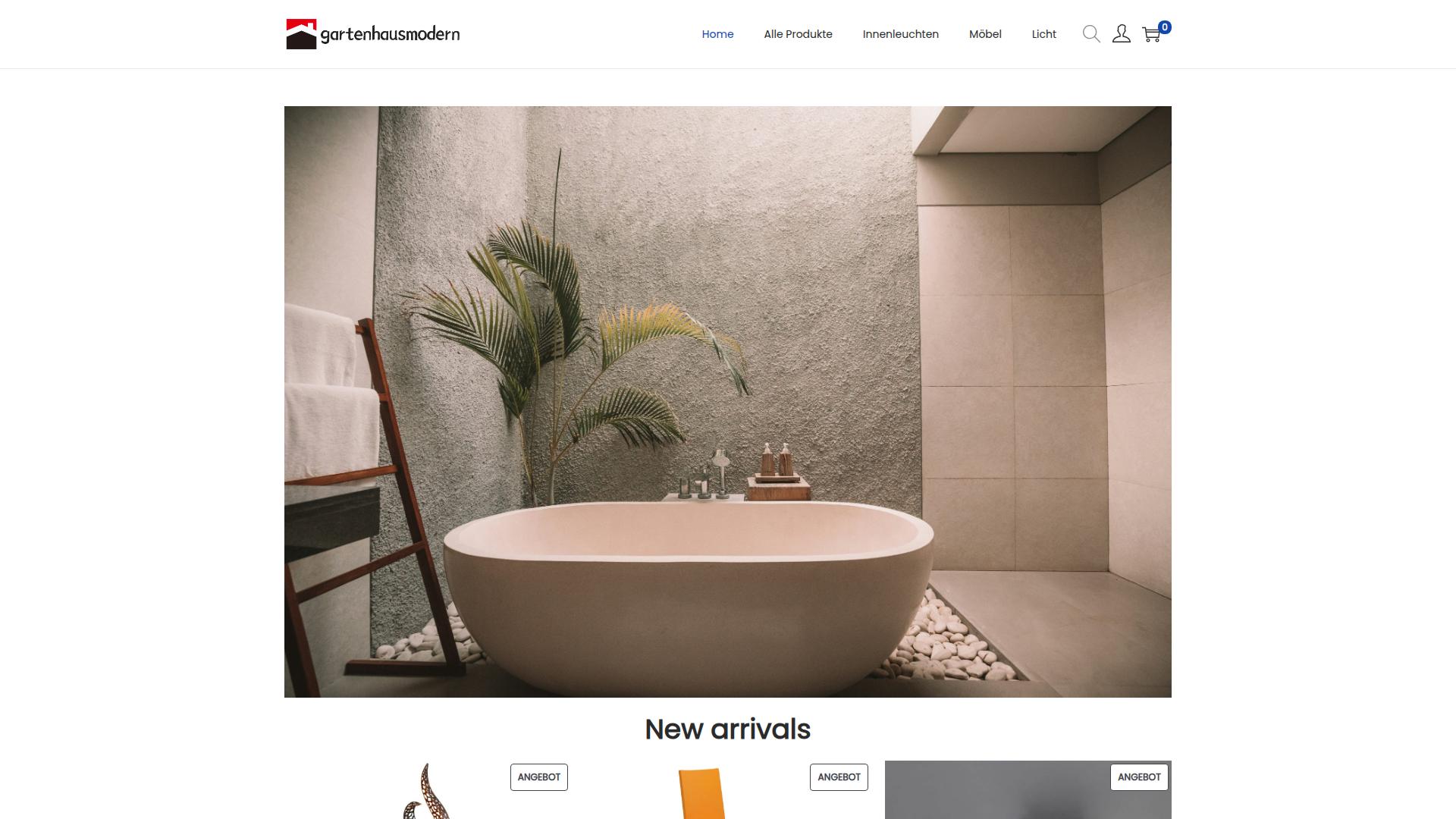 Screenshot gartenhausmodern.com