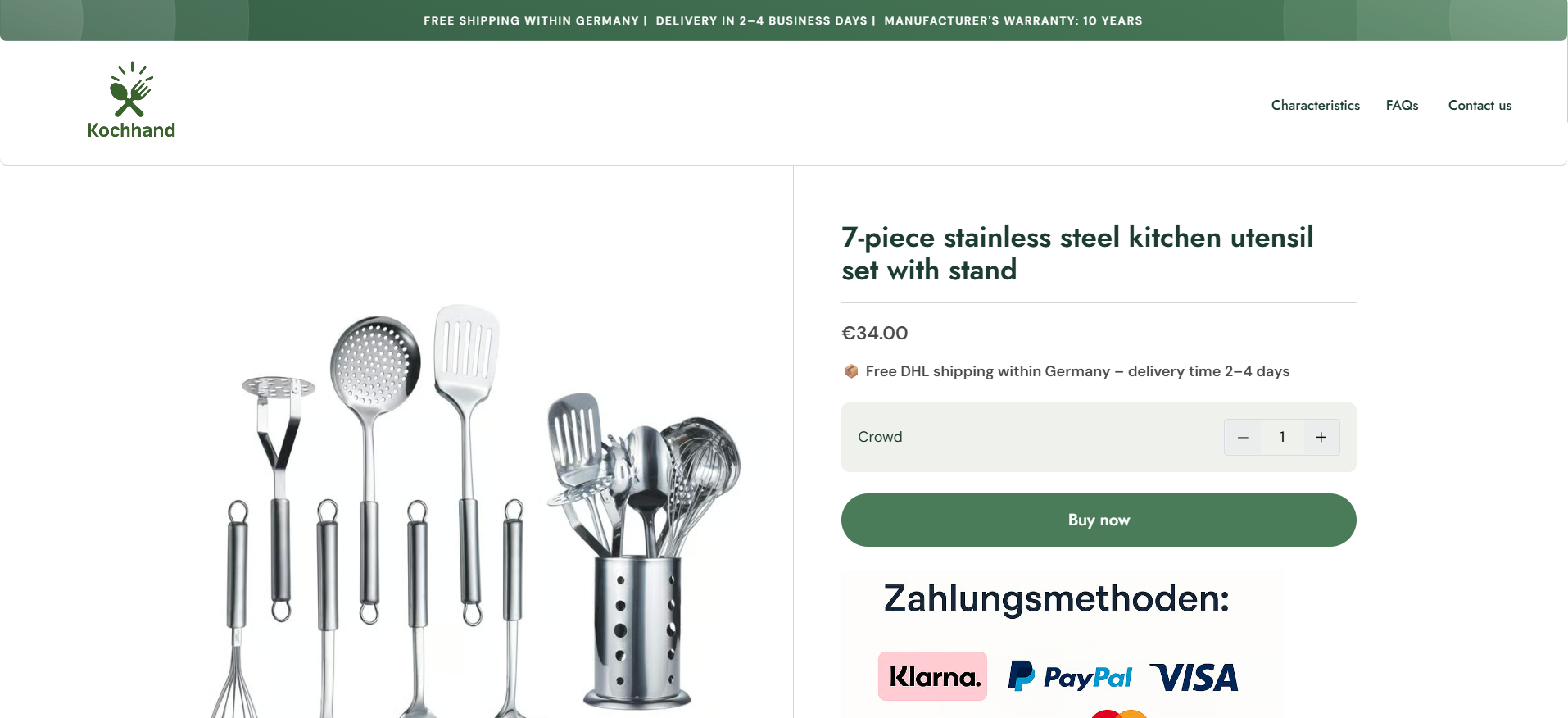 Screenshot kochand.com