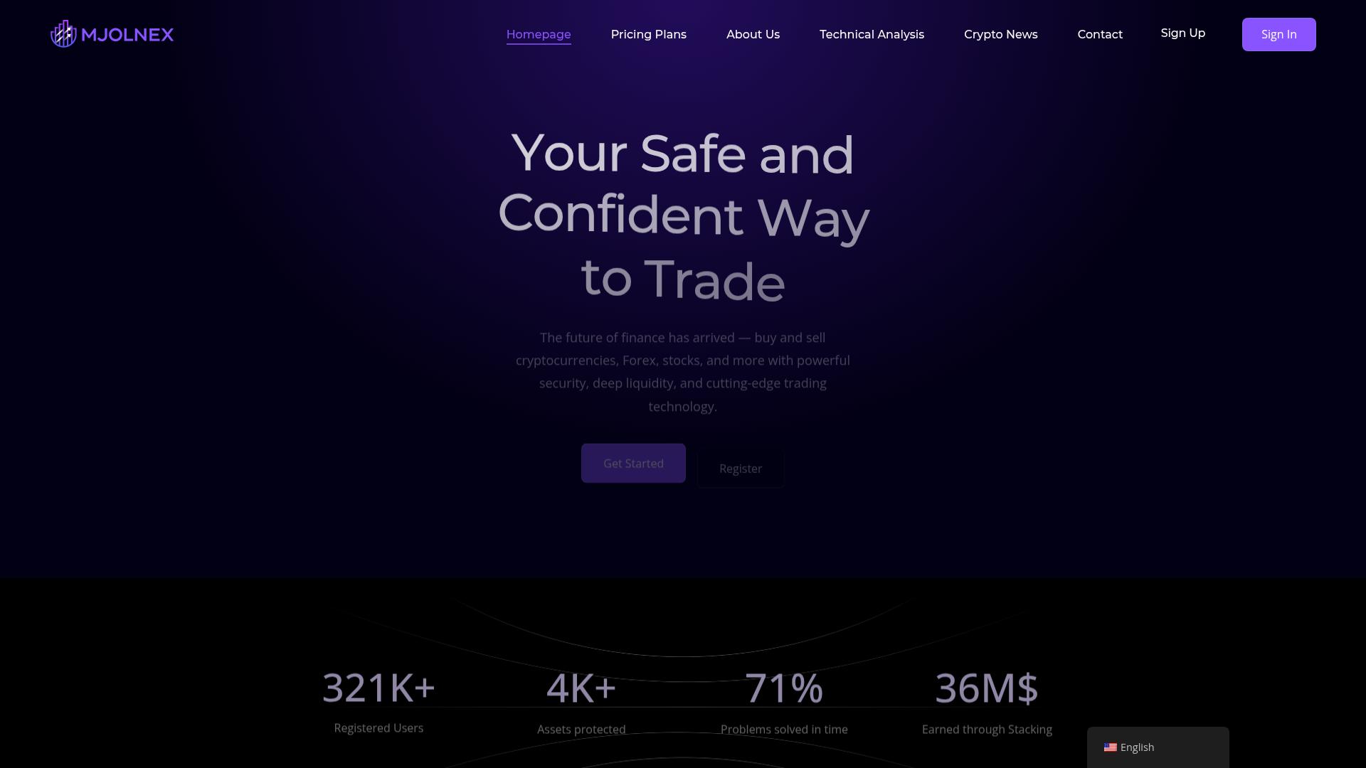 Screenshot mjolnex-ltd.com