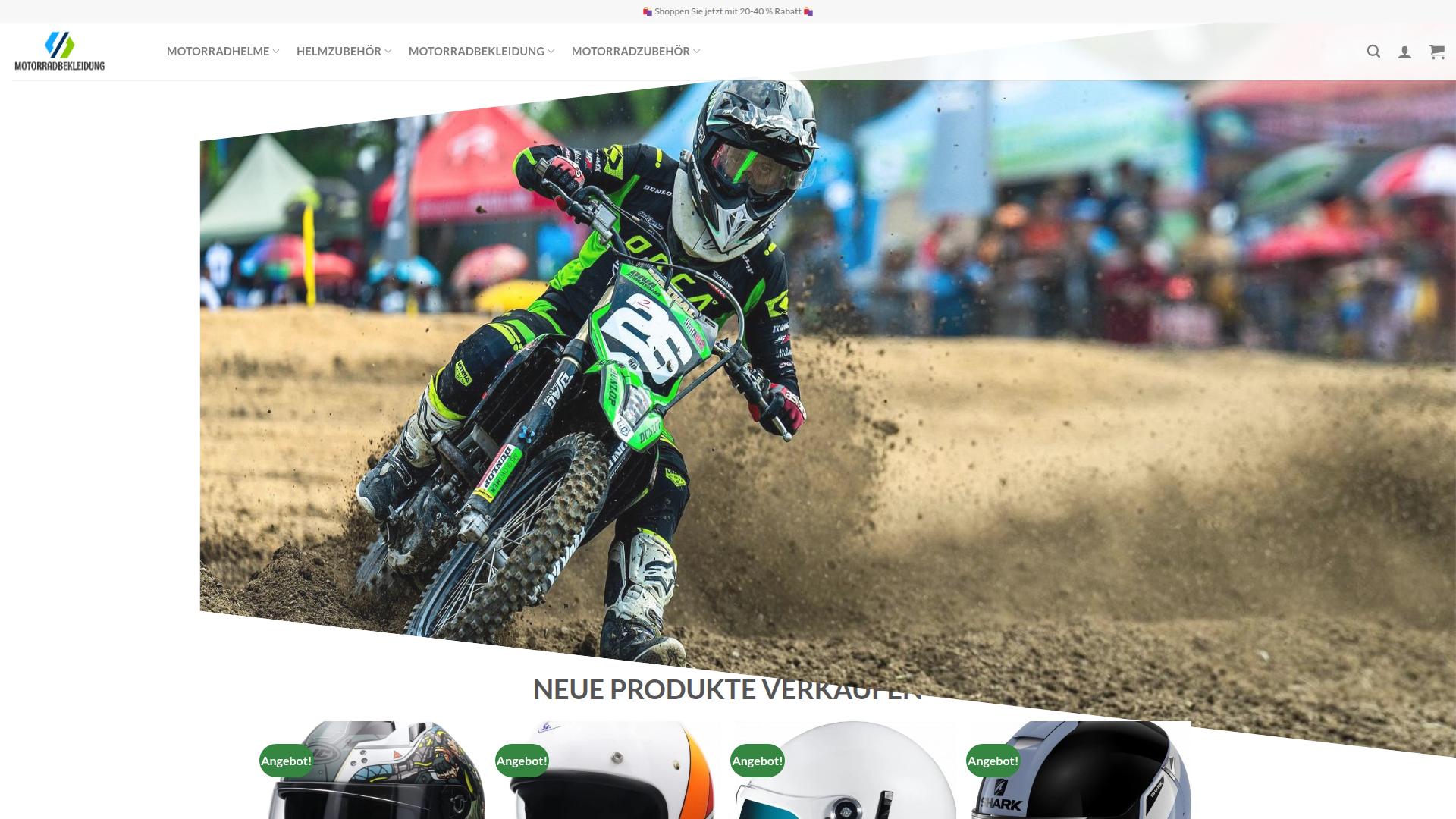 Screenshot motorradoutfit.com