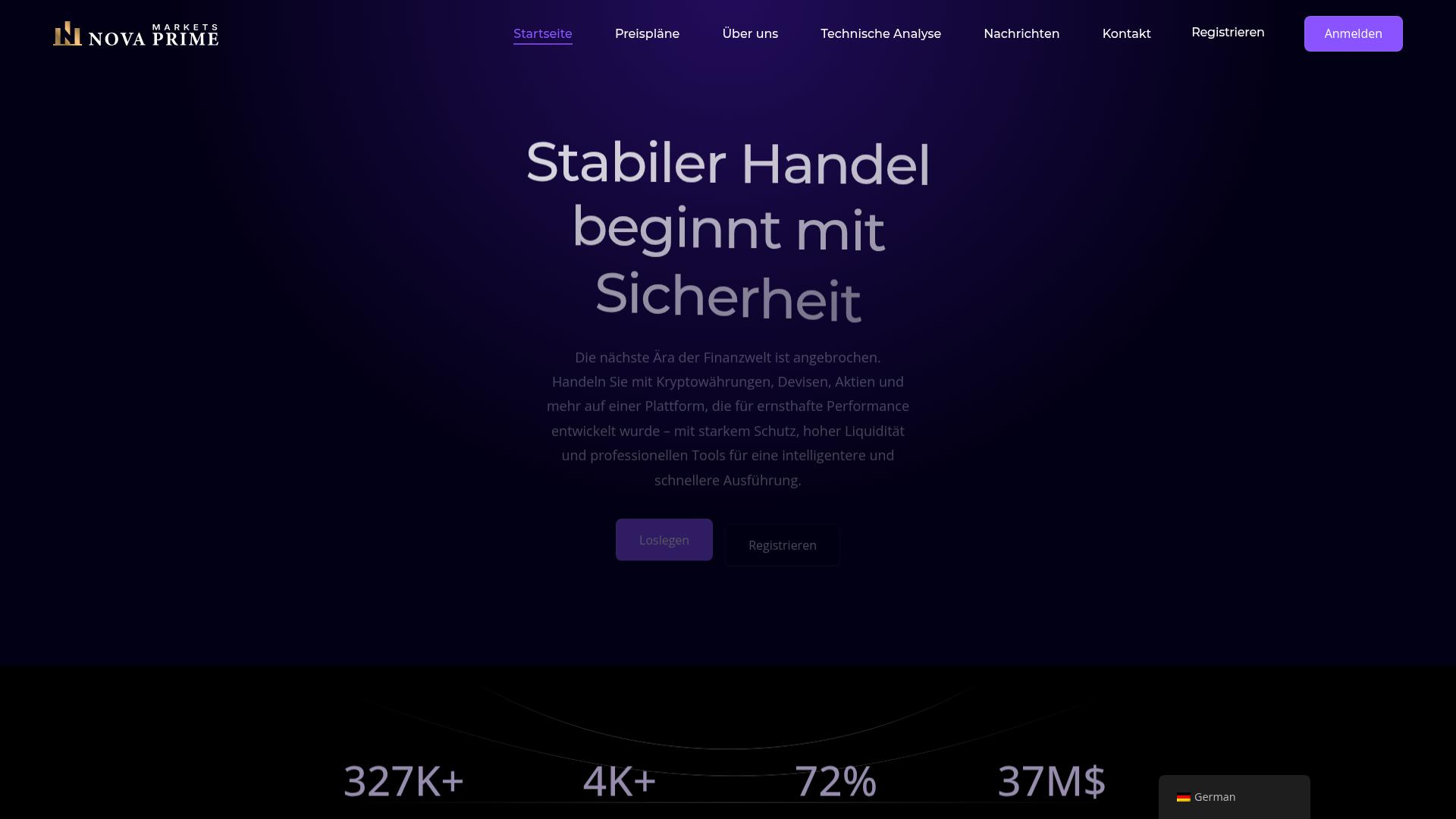 Screenshot novaprimemarkets.ltd