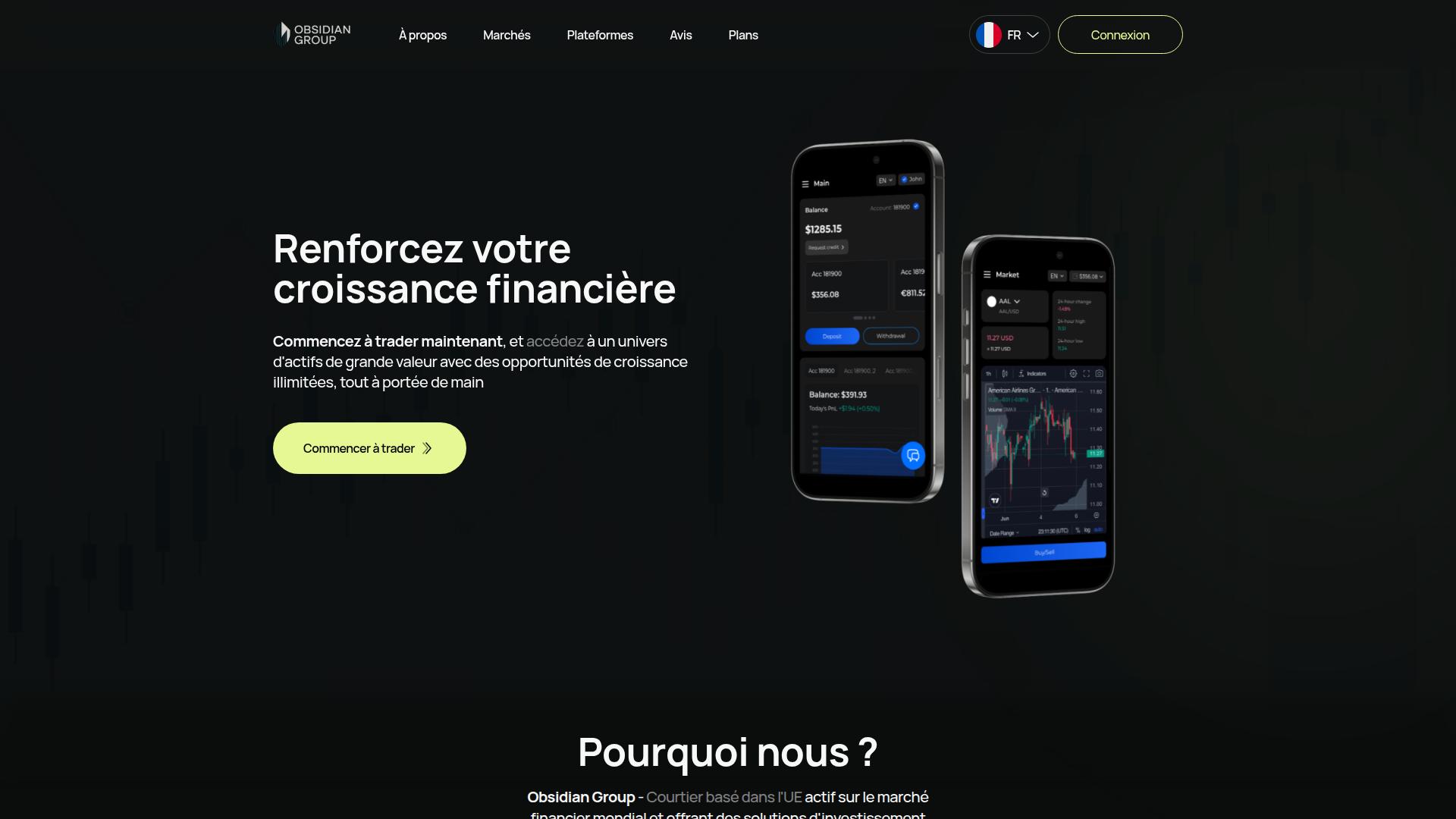 Screenshot obsidian-group.org