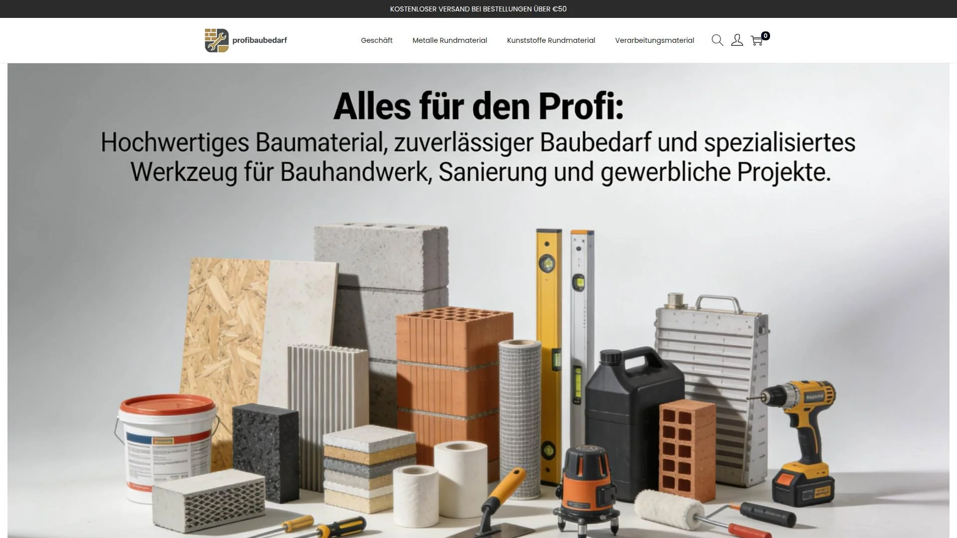 Screenshot profibaubedarf.com