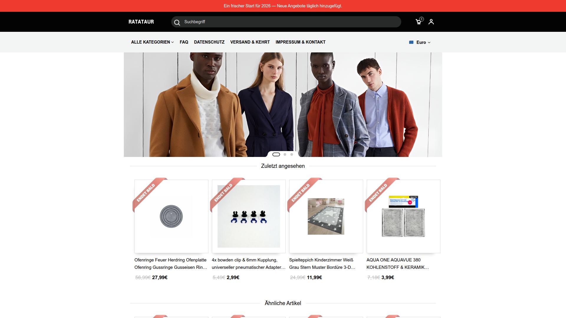 Screenshot ratataur.com