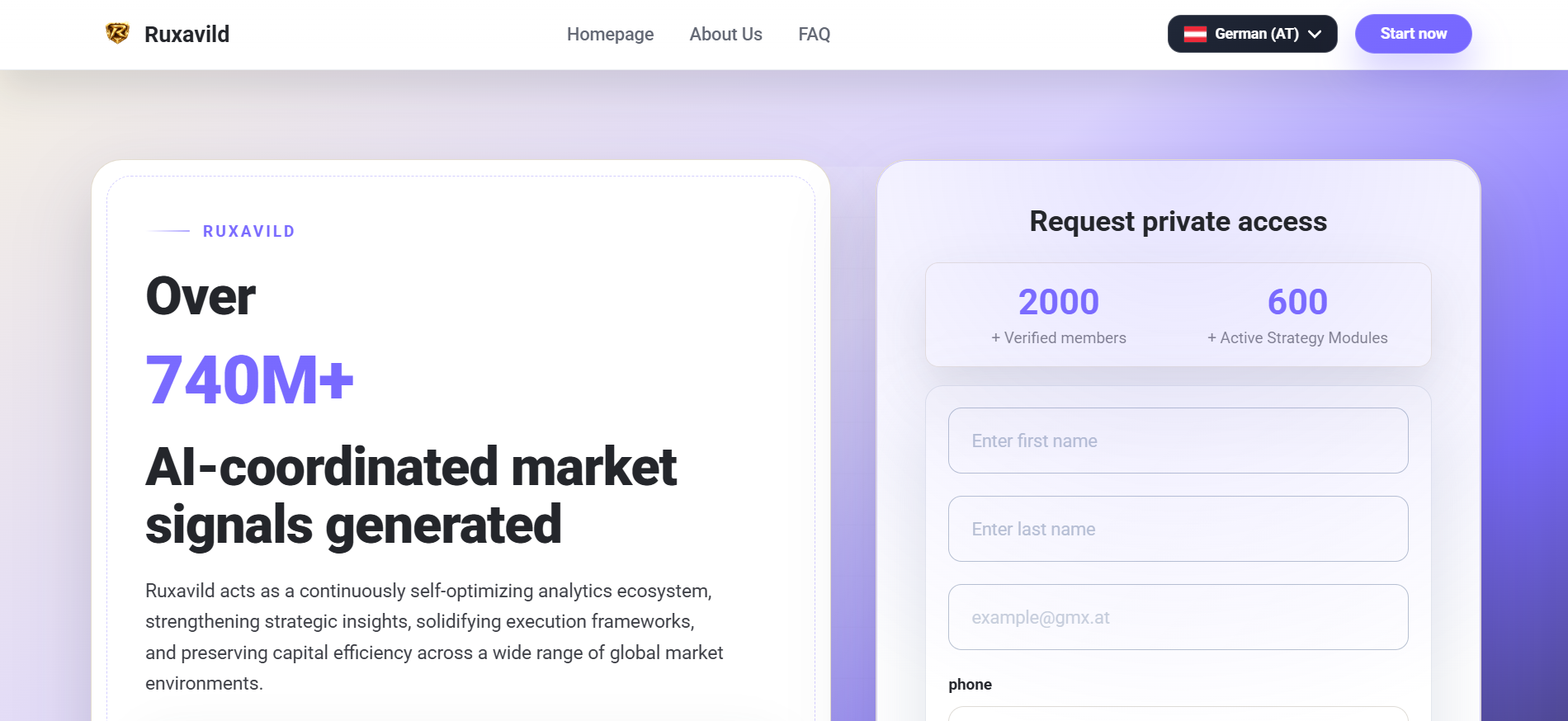 Screenshot ruxavild.at