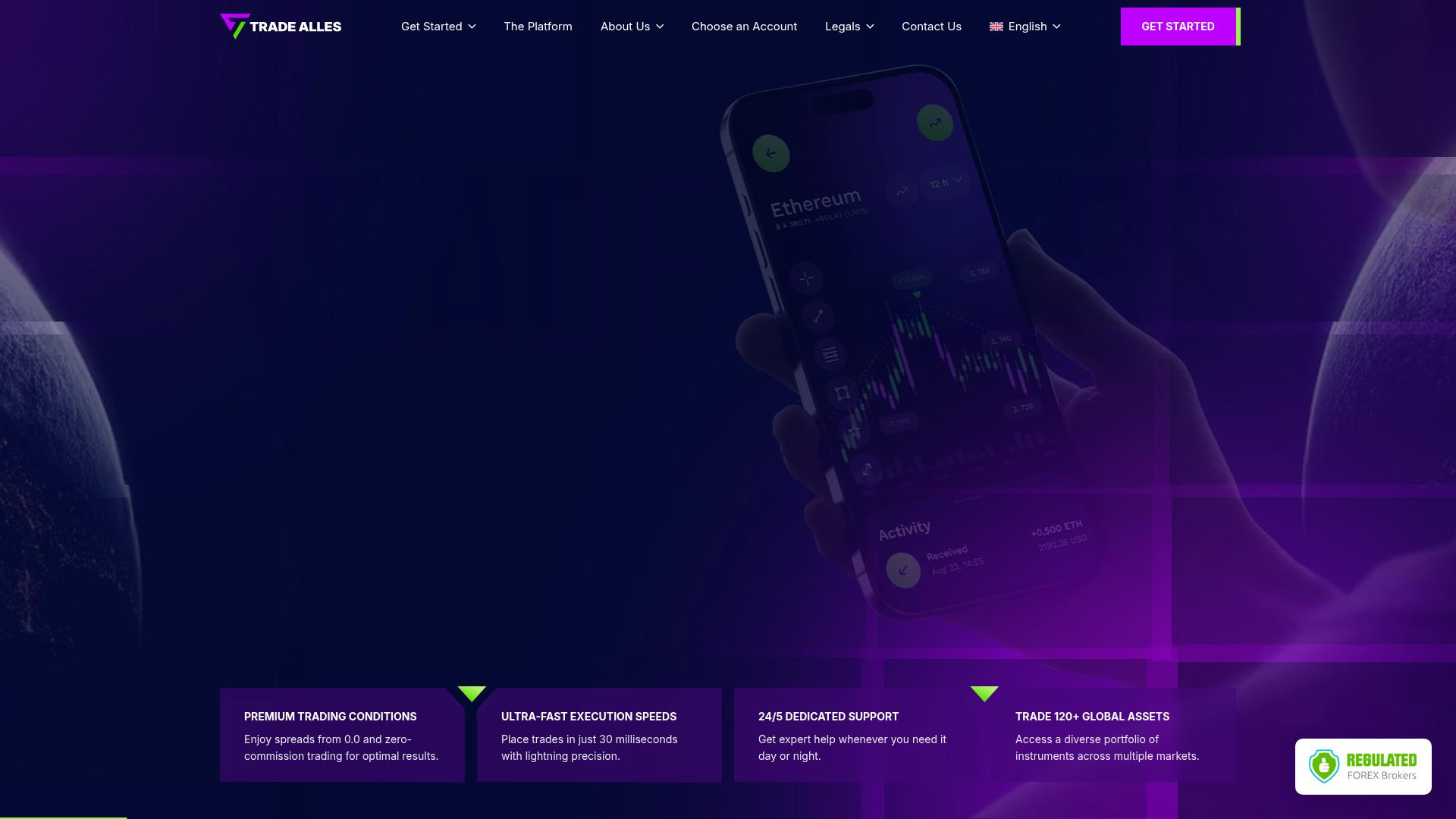 Screenshot tradealles.com