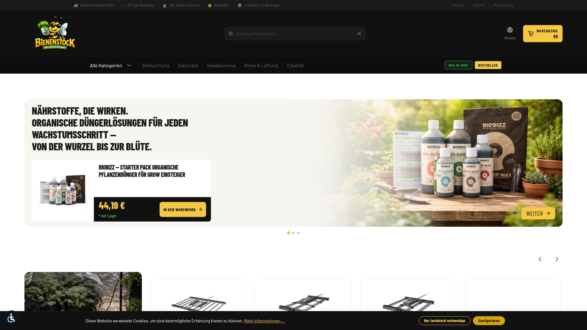 Screenshot bienenstock-potsdam.com